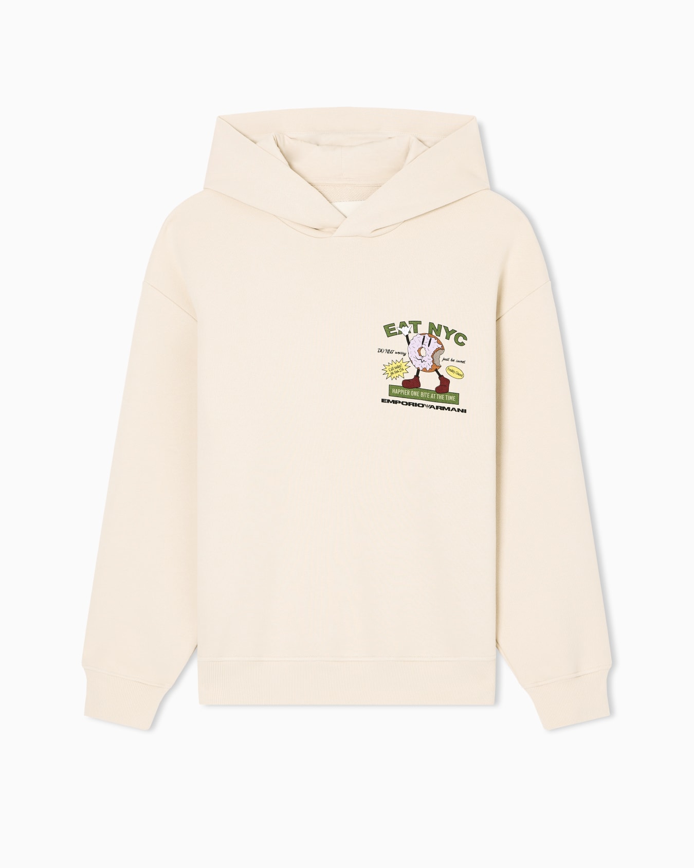 ASV New York Capsule Collection EAT NYC print jersey hooded sweatshirt Slide 0