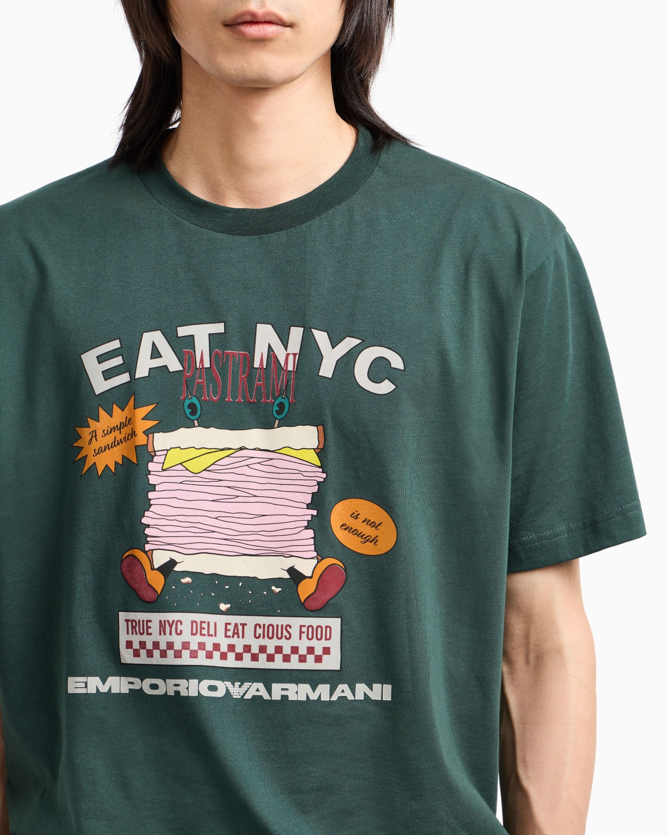 ASV New York Capsule Collection EAT NYC print jersey T-shirt Slide 4