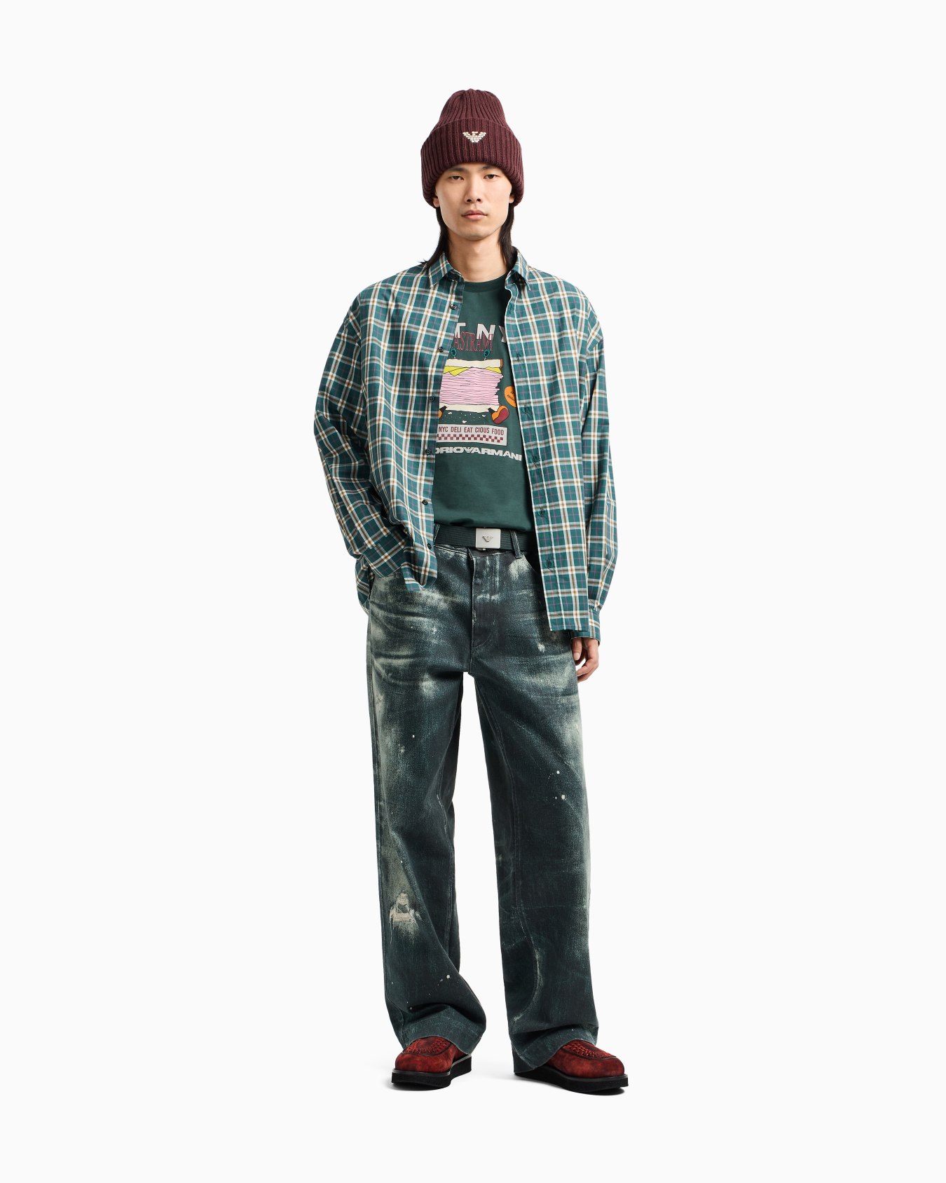 ASV New York Capsule Collection EAT NYC print jersey T-shirt Slide 1