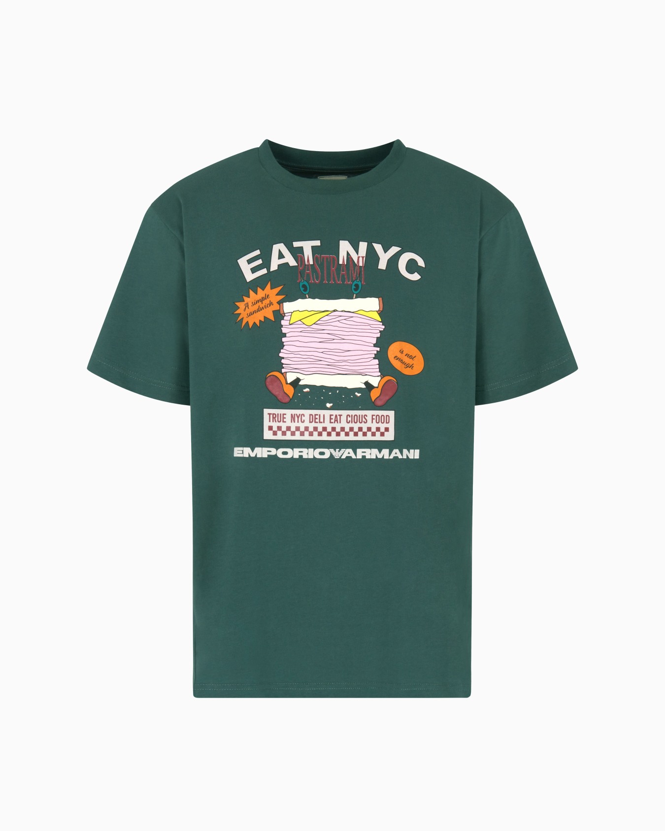 ASV New York Capsule Collection EAT NYC print jersey T-shirt Slide 0