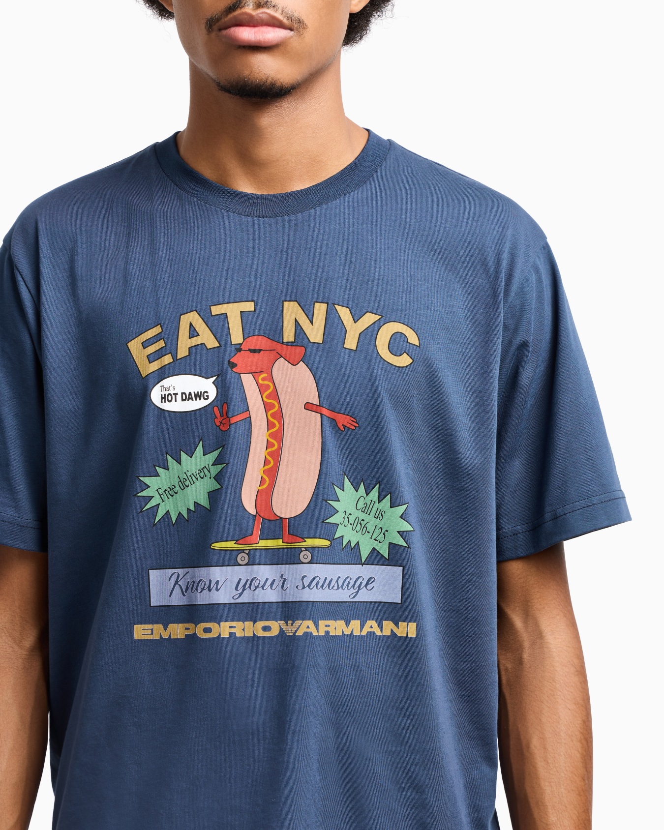 ASV New York Capsule Collection EAT NYC print jersey T-shirt Slide 4