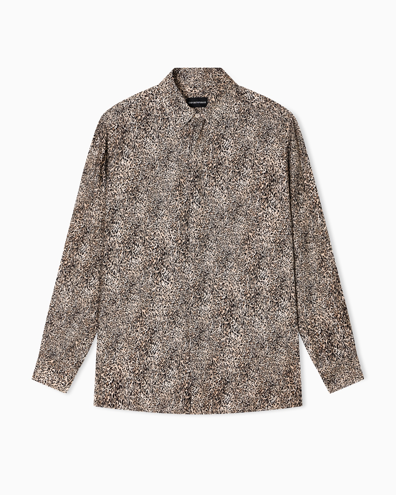 Camicia in tessuto fluido stampa animalier Slide 0