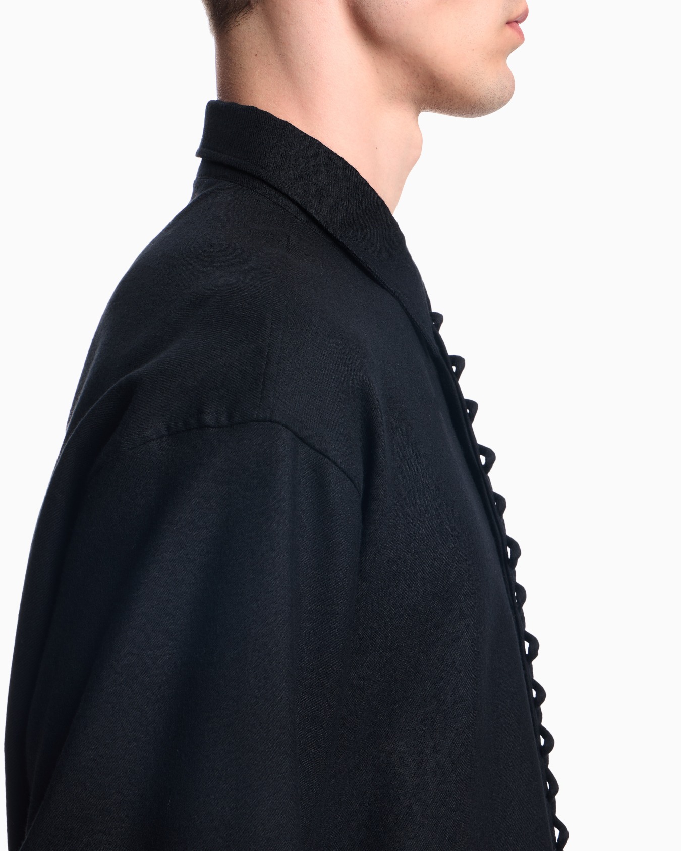 Viyella wool shirt with zig-zag embellishment Slide 4