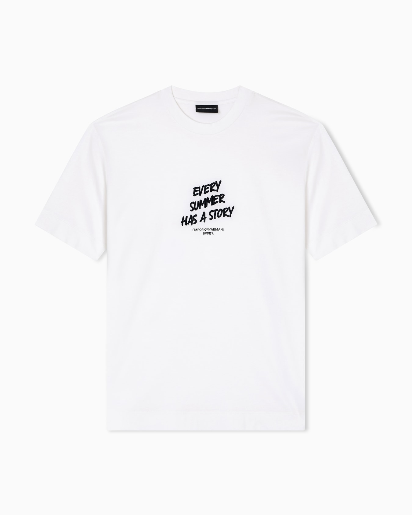 T-shirt en jersey mélange lyocell avec broderie de la phrase Summer Mood ASV Diapositive 0