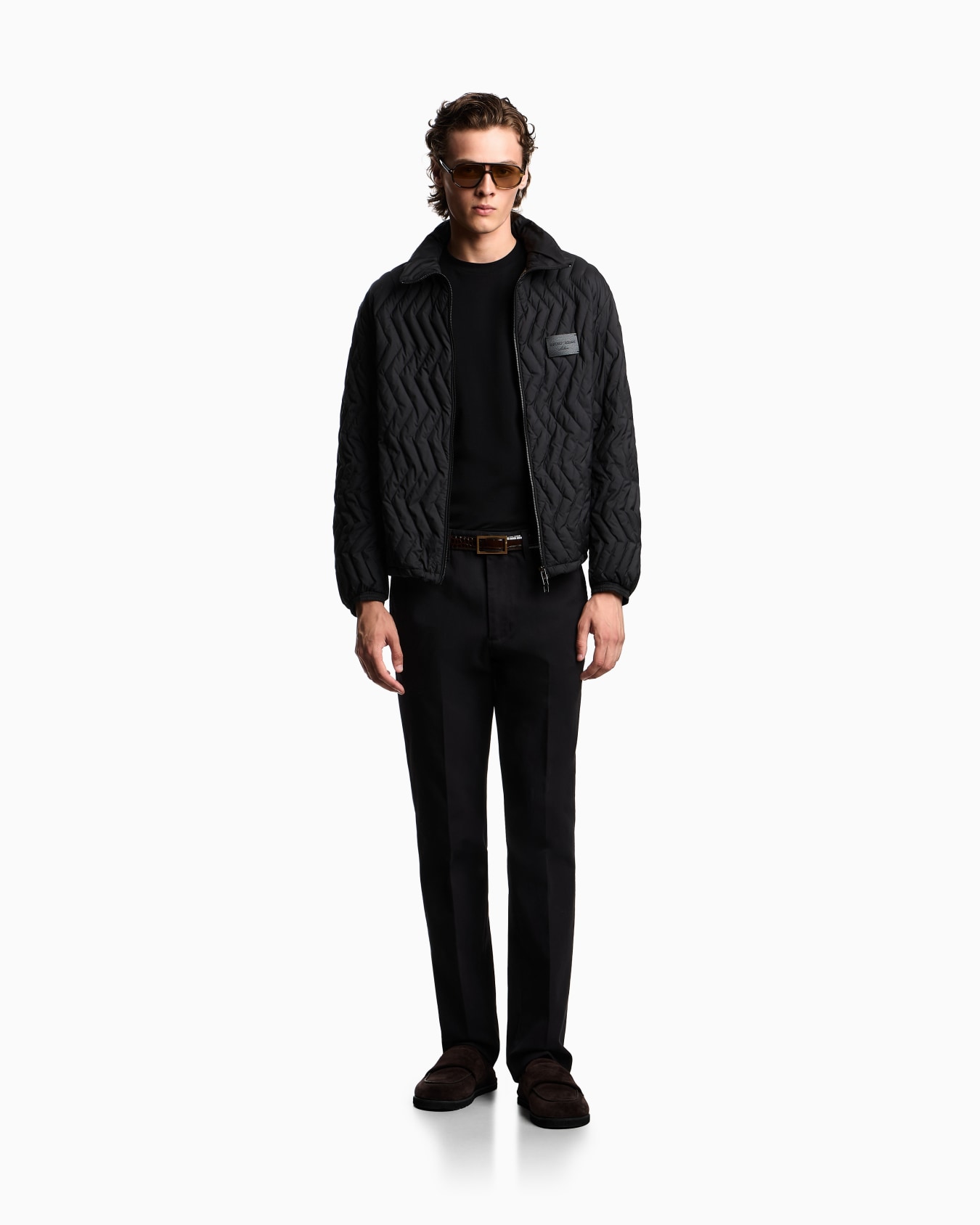 Pantalon chino en sergé de coton Diapositive 1