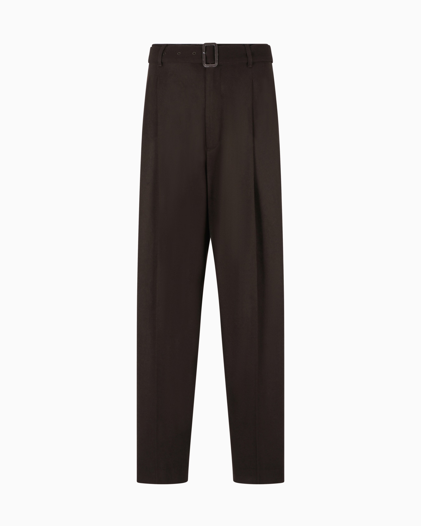 Virgin wool trousers with belt  Slide 0