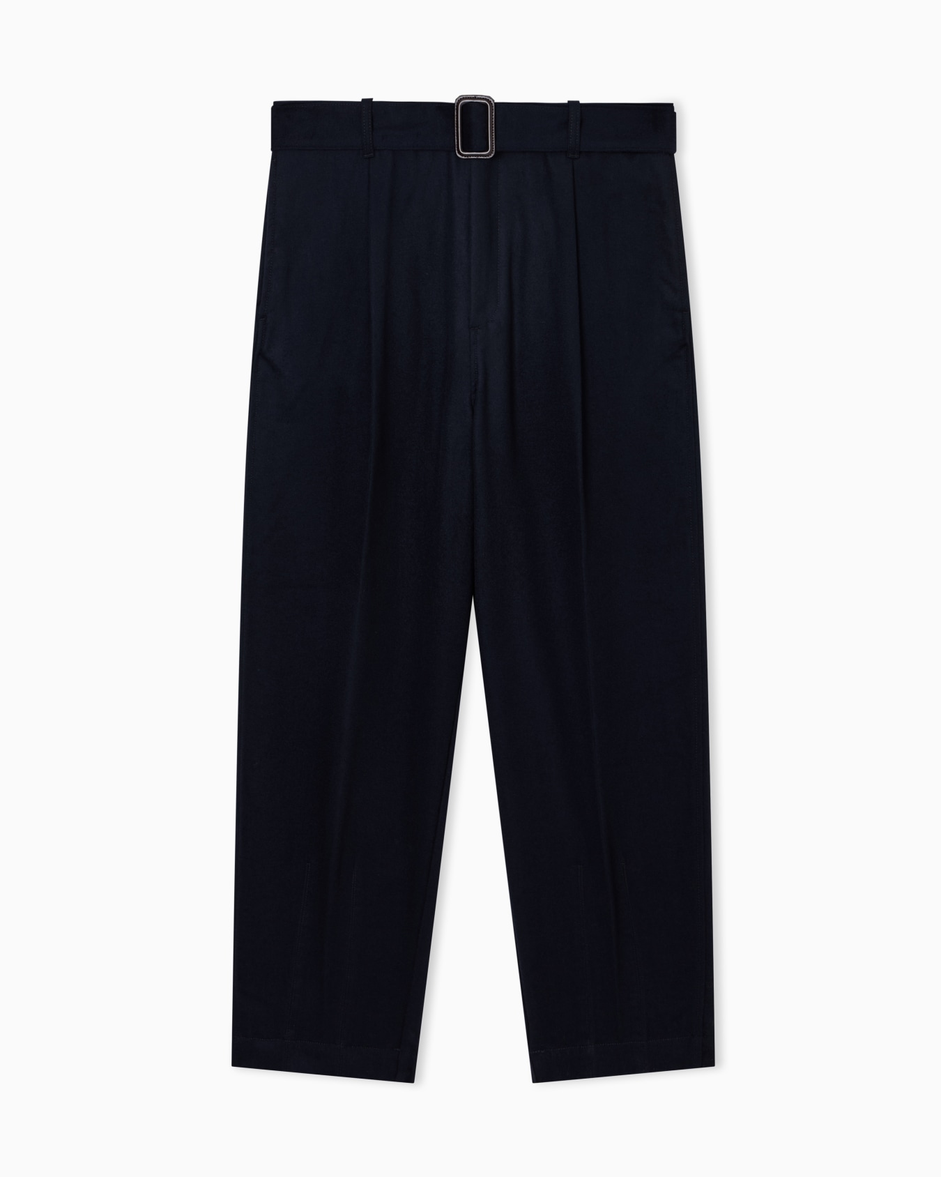 Virgin wool trousers with belt  Slide 0