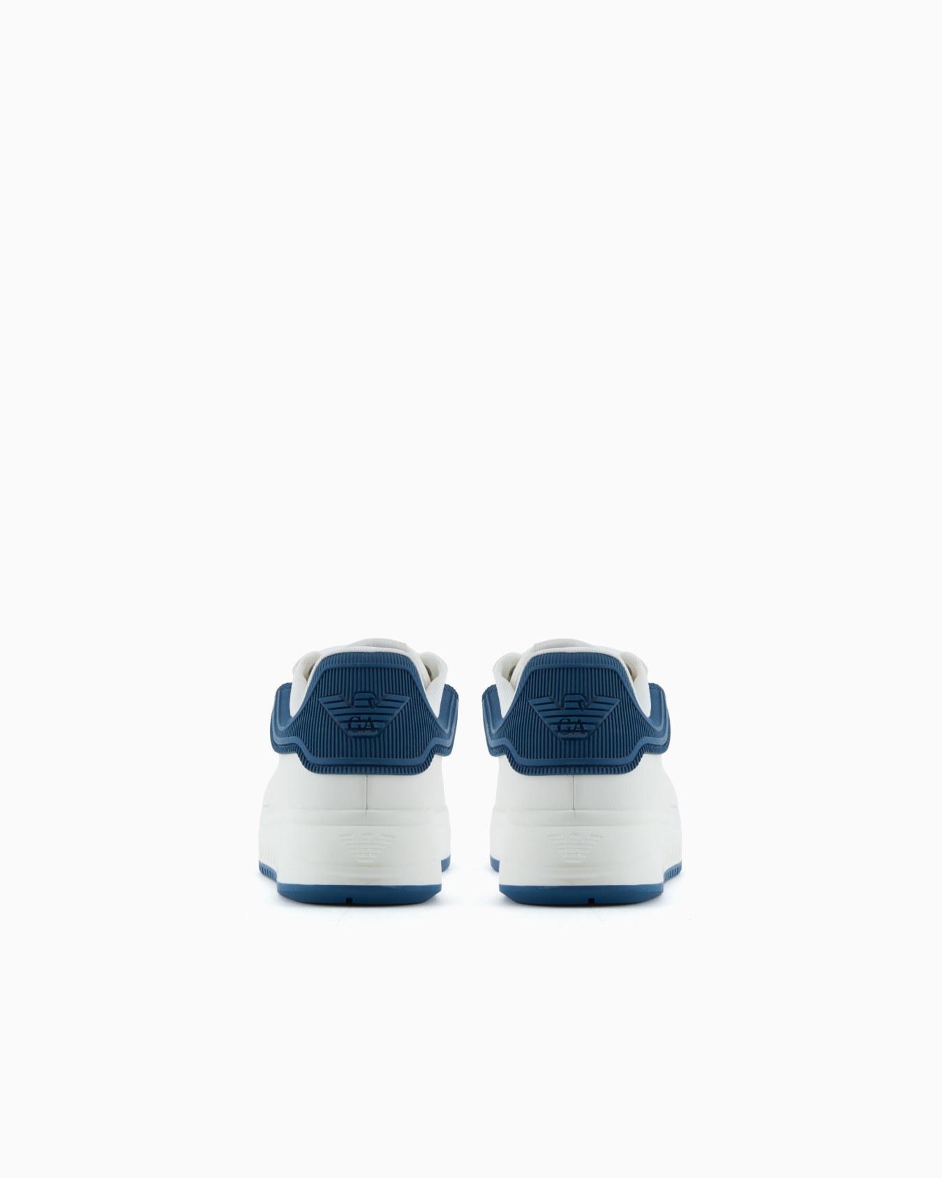 Leather sneakers with rubber back knurled sole Slide 3