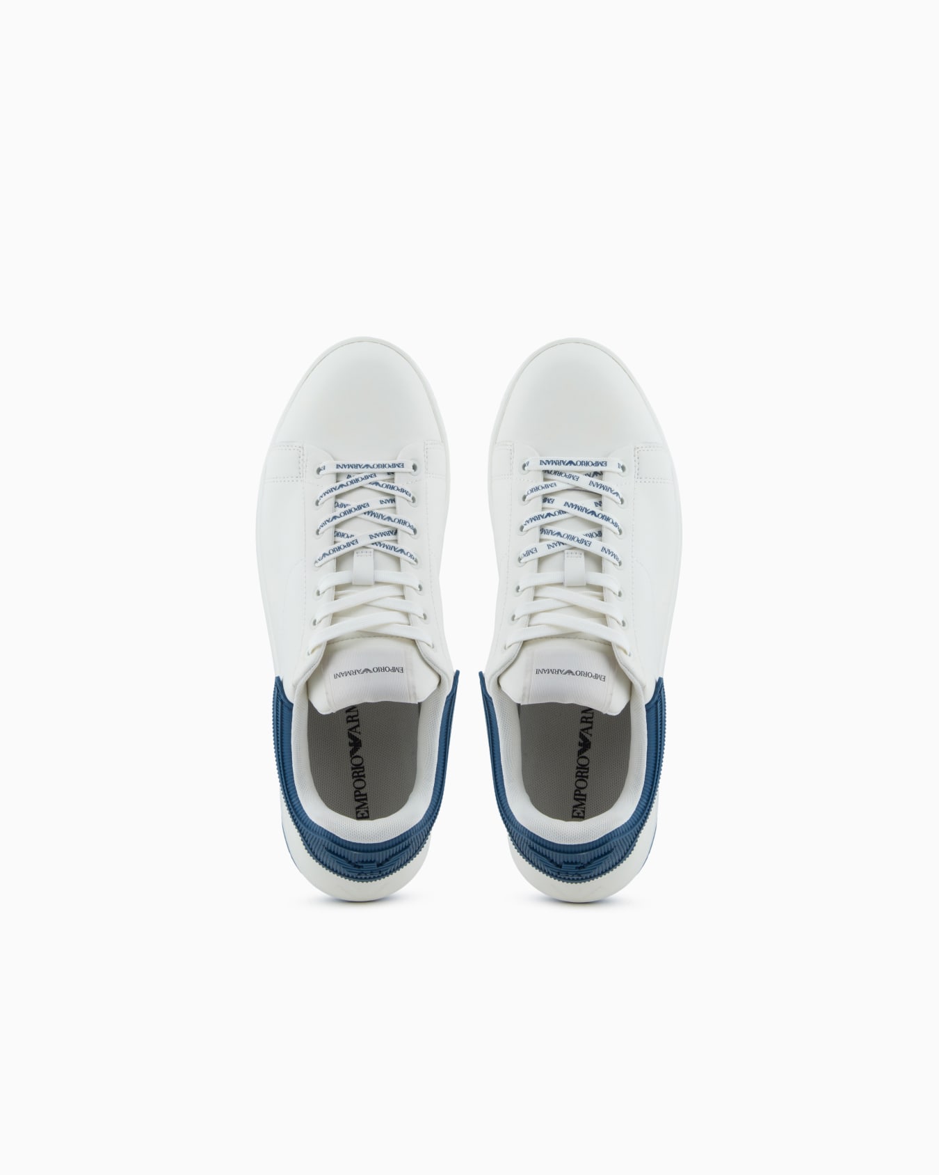 Leather sneakers with rubber back knurled sole Slide 2