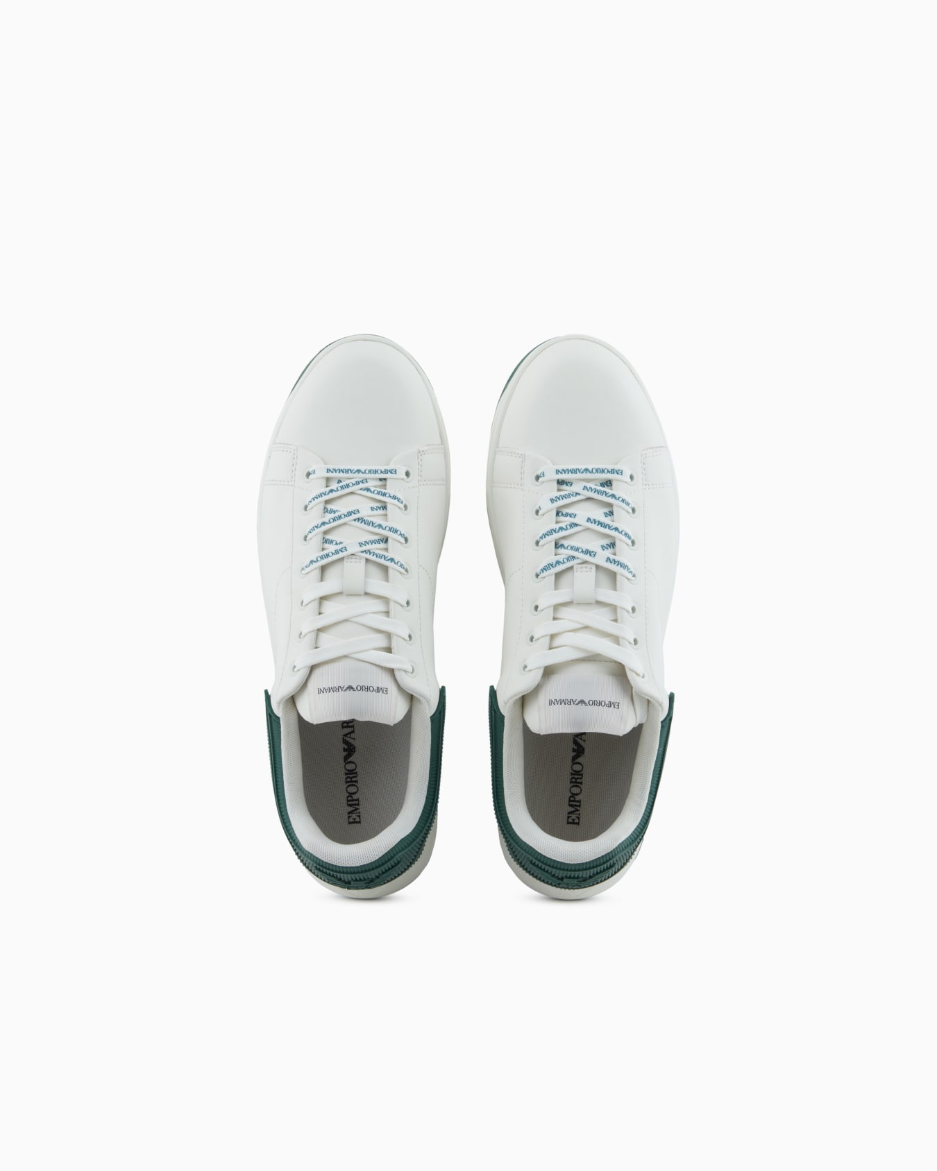 Leather sneakers with rubber back knurled sole Slide 2