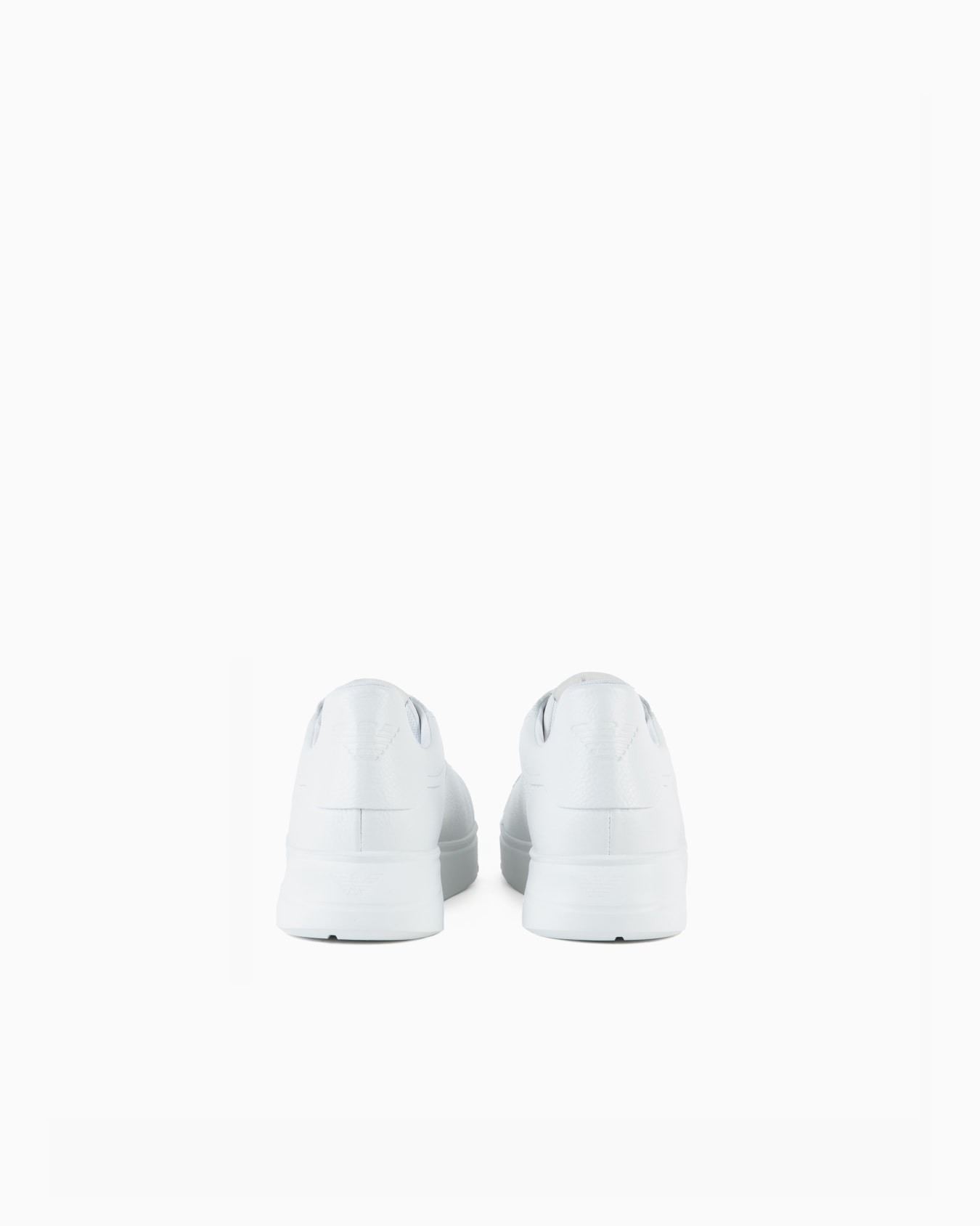 Tumbled leather sneakers with knurled soles Slide 3