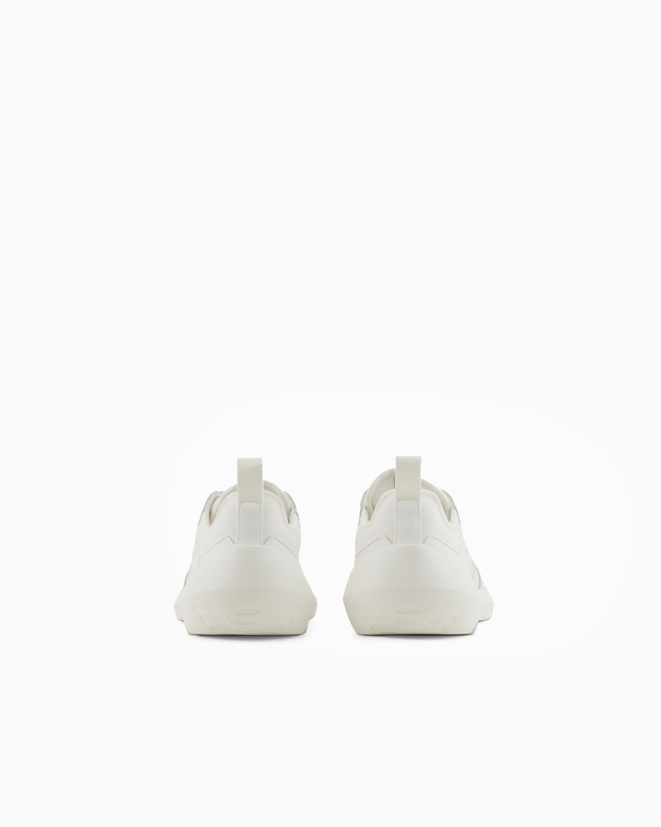 Nylon sneakers with leather and mesh details Slide 3