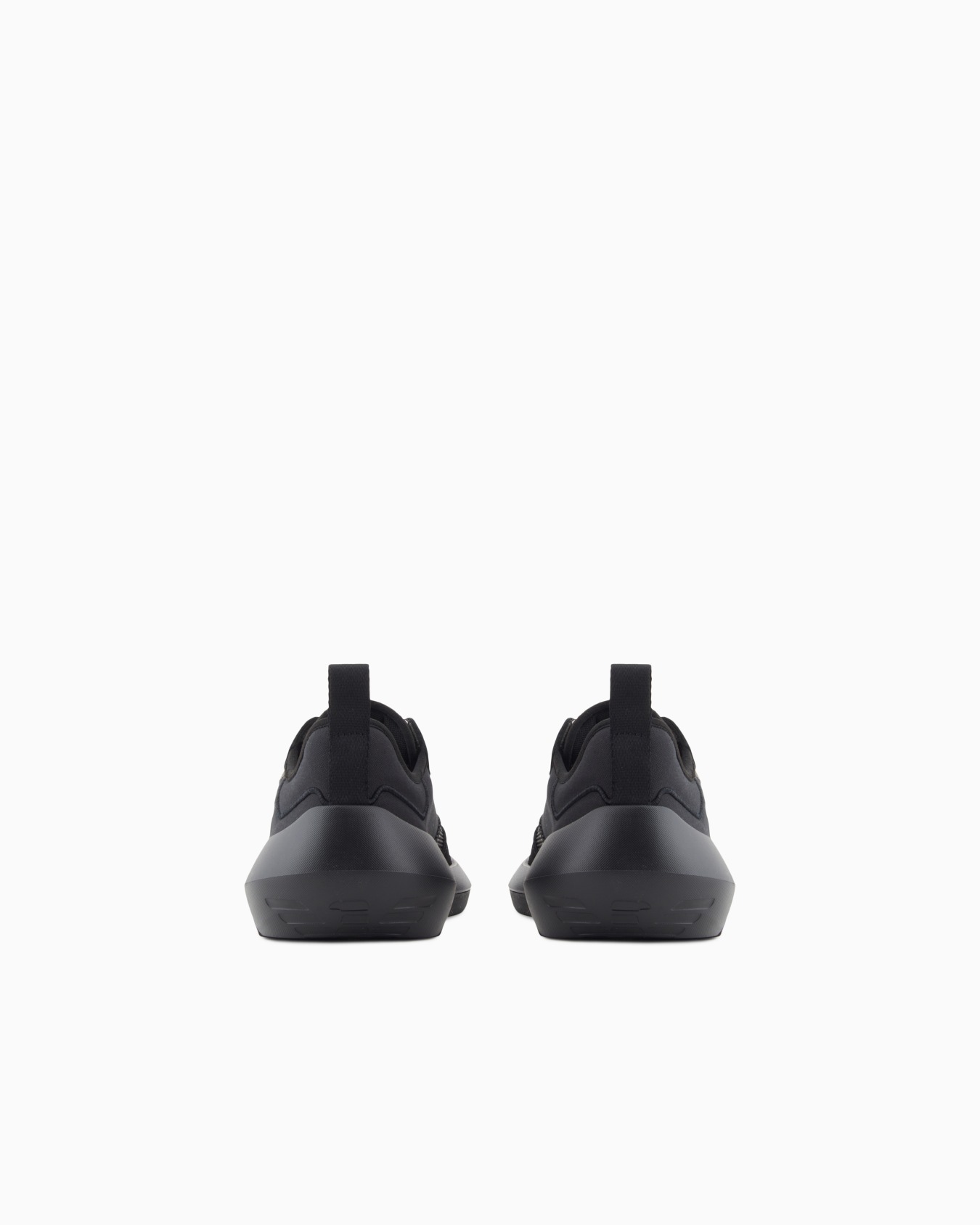 Nylon sneakers with leather and mesh details Slide 3