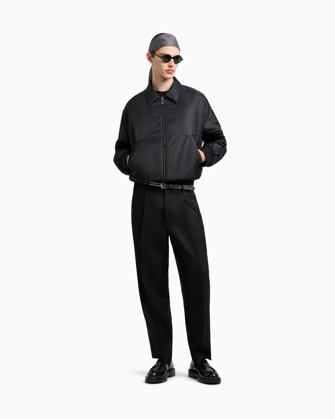 Clubwear T-shirt in a Lyocell blend jersey with rhinestones Slide 1
