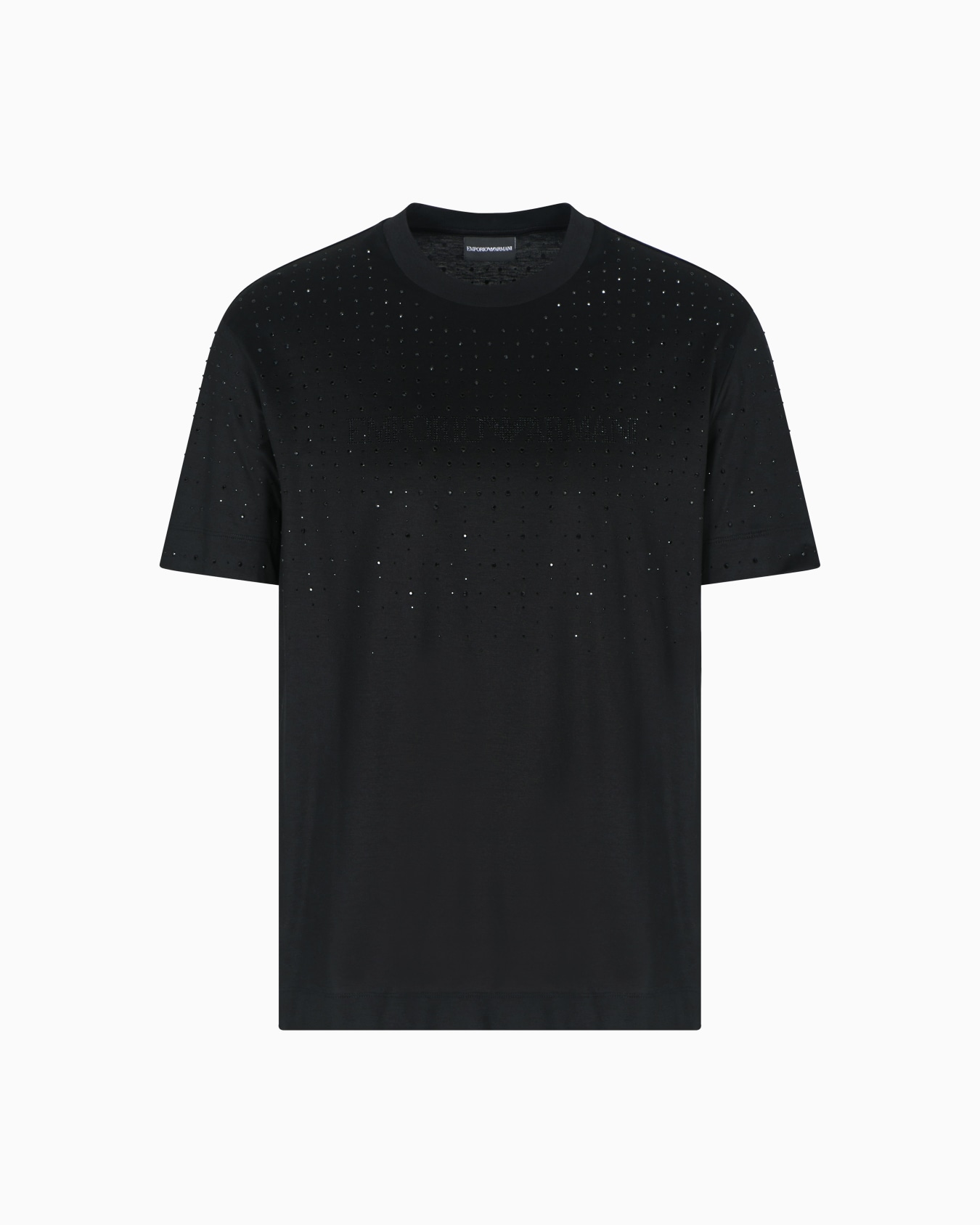 Clubwear T-shirt in a Lyocell blend jersey with rhinestones Slide 0