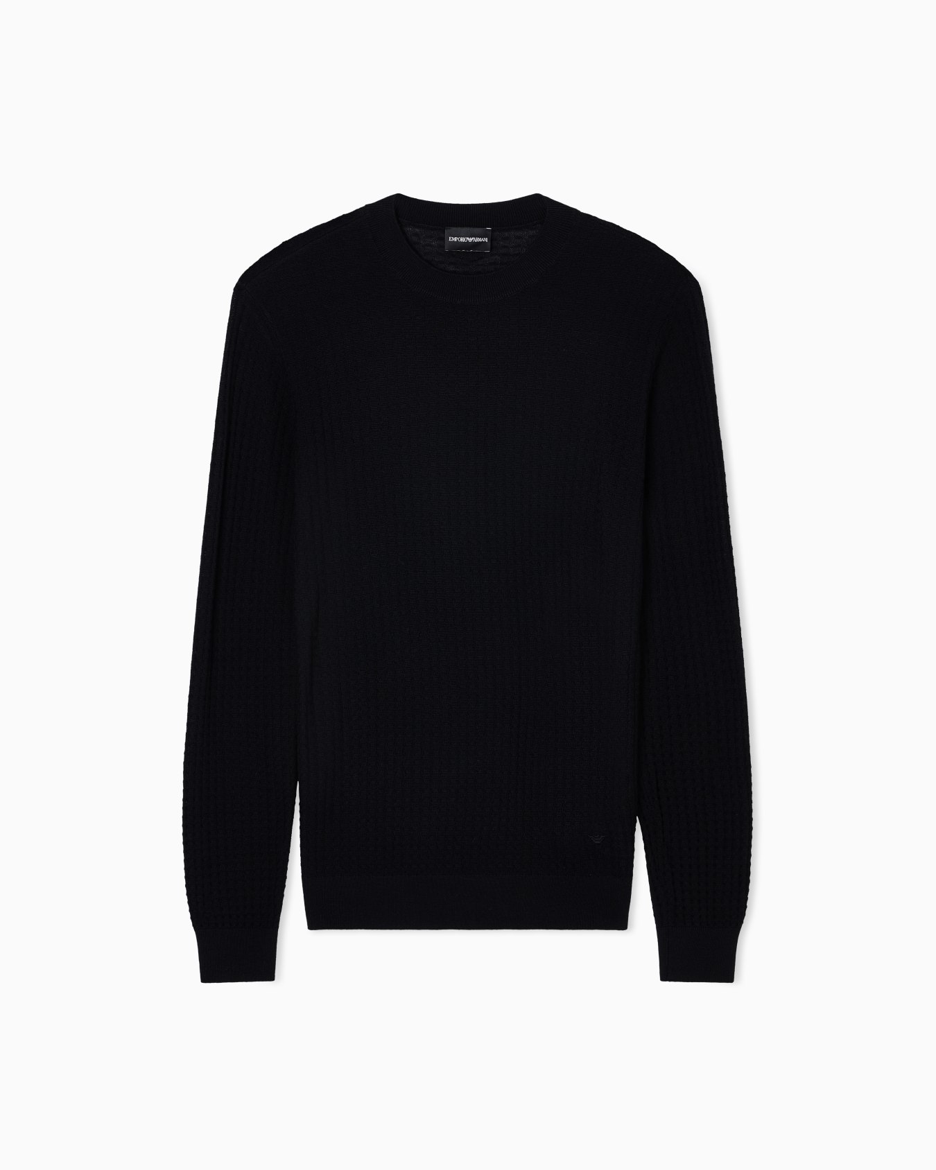 トップス EMPORIO ARMANI design knit Emporio Armani Striped Jumper Grey | Mainline Menswear