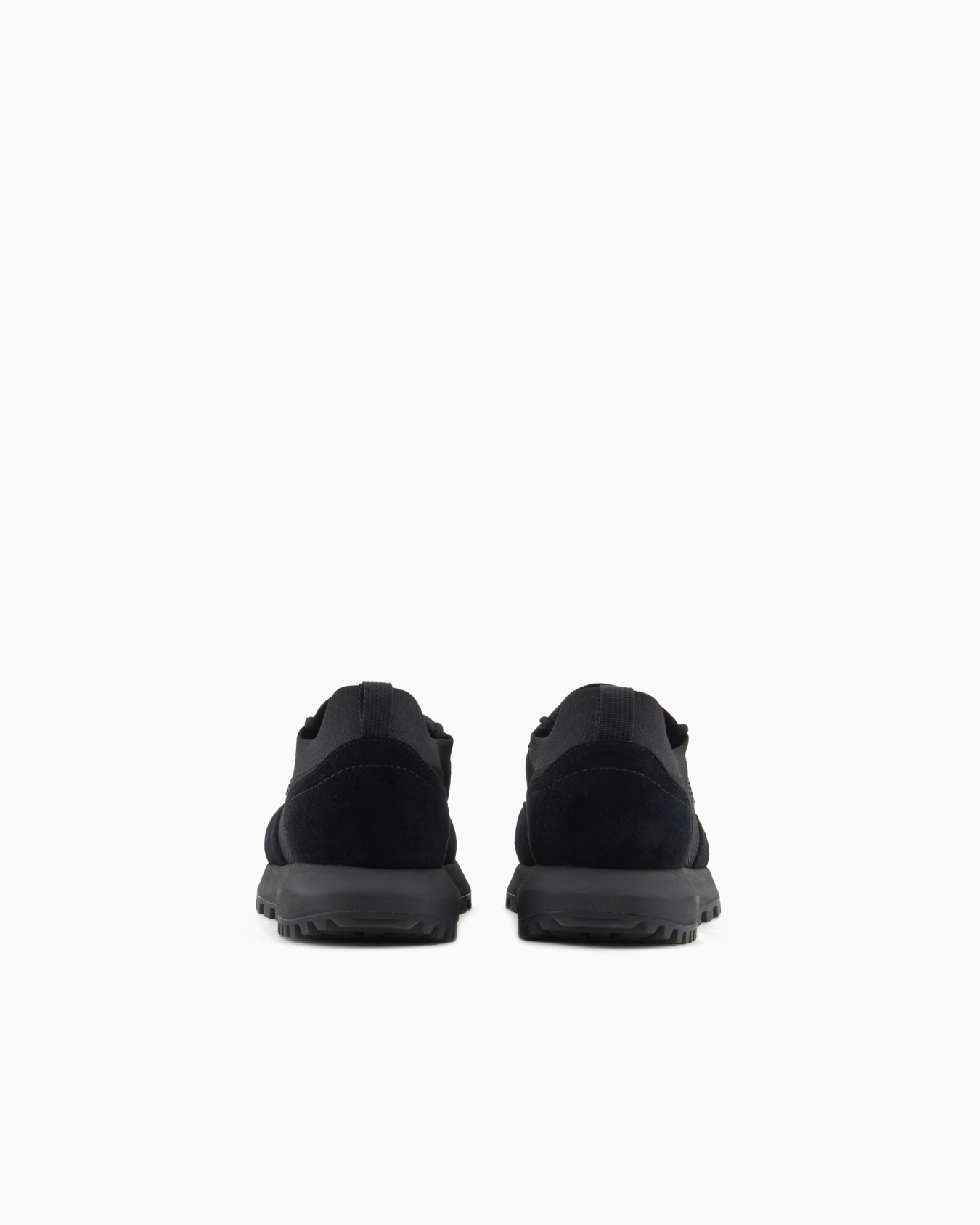 Knit sneakers with suede details Slide 3