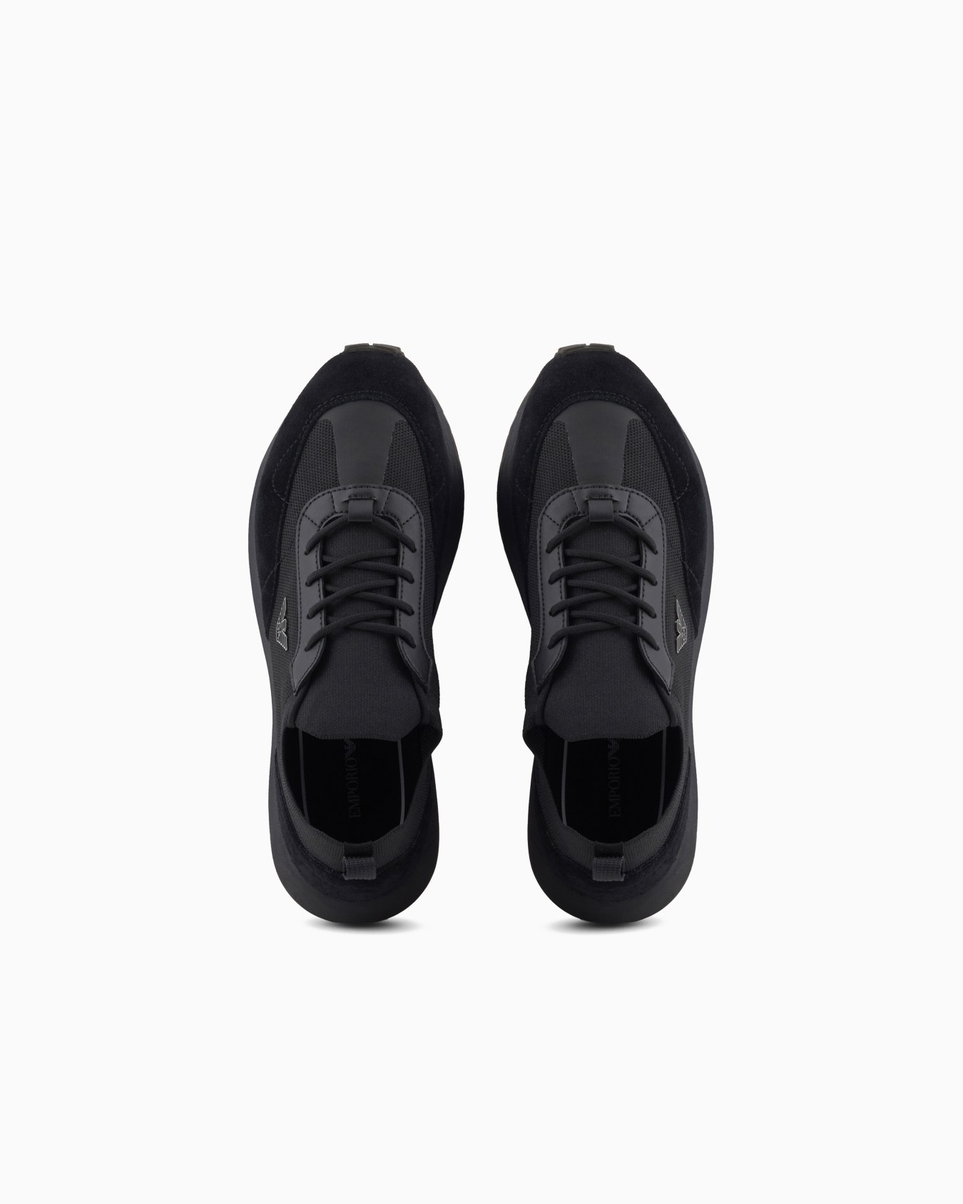 Knit sneakers with suede details Slide 2