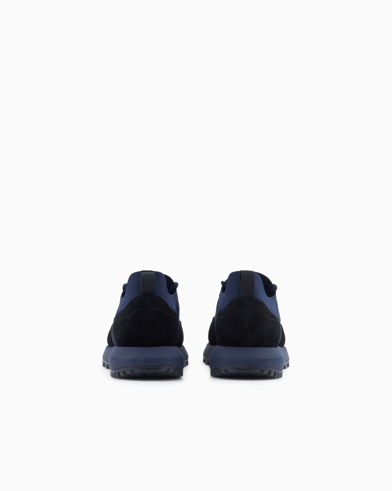 Knit sneakers with suede details Slide 3