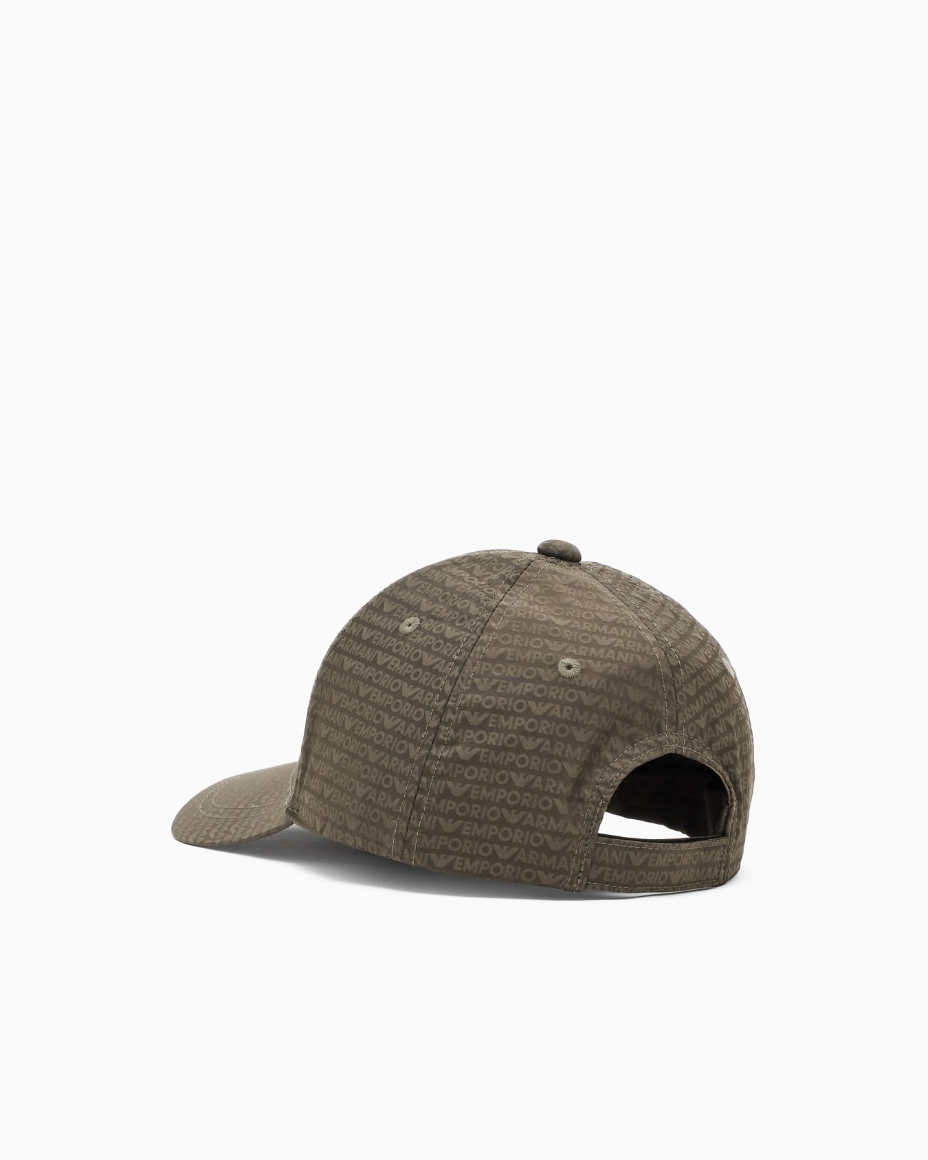 Jacquard nylon baseball cap with all-over logo lettering Slide 1