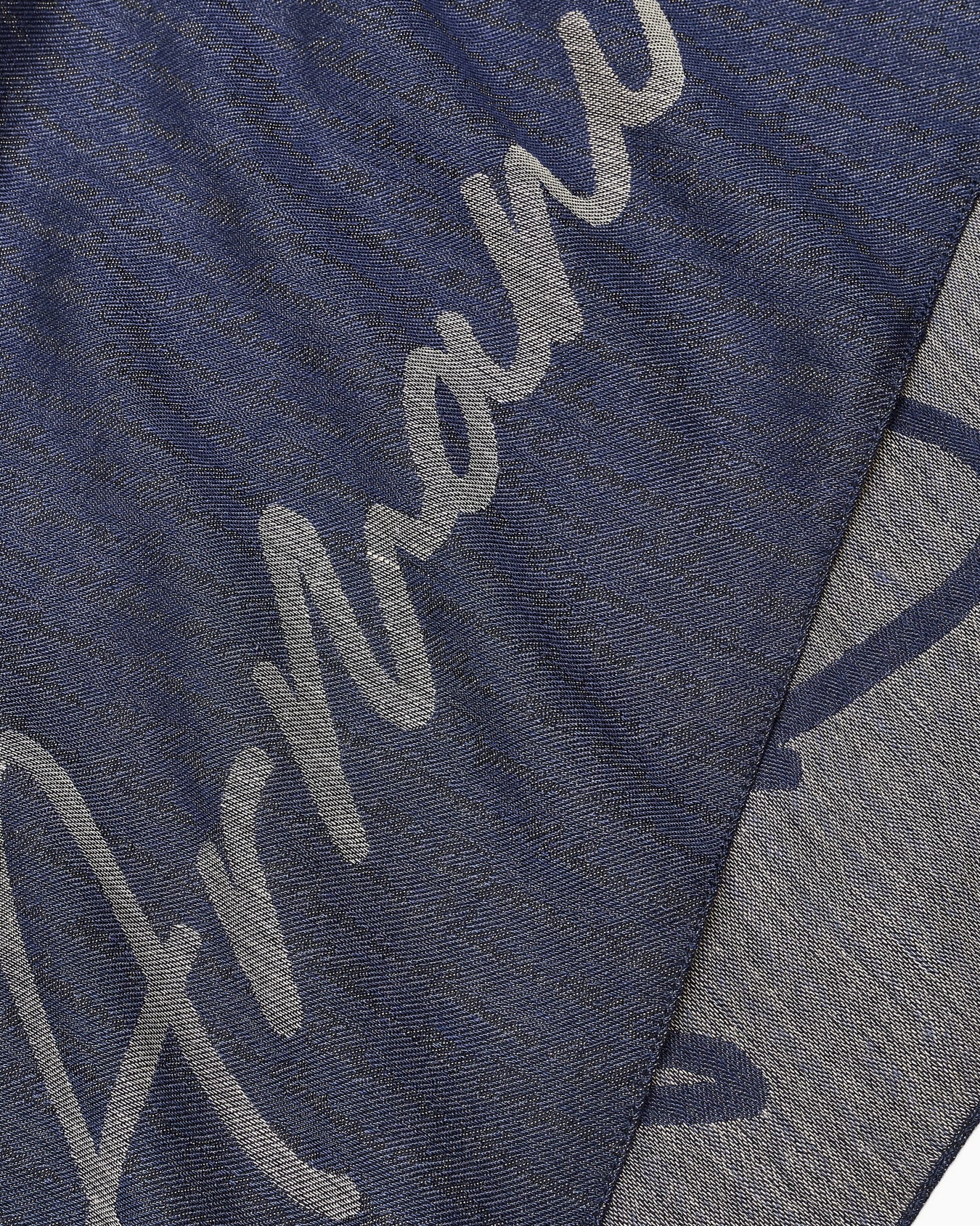 Scarf with signature logo embroidery Slide 1
