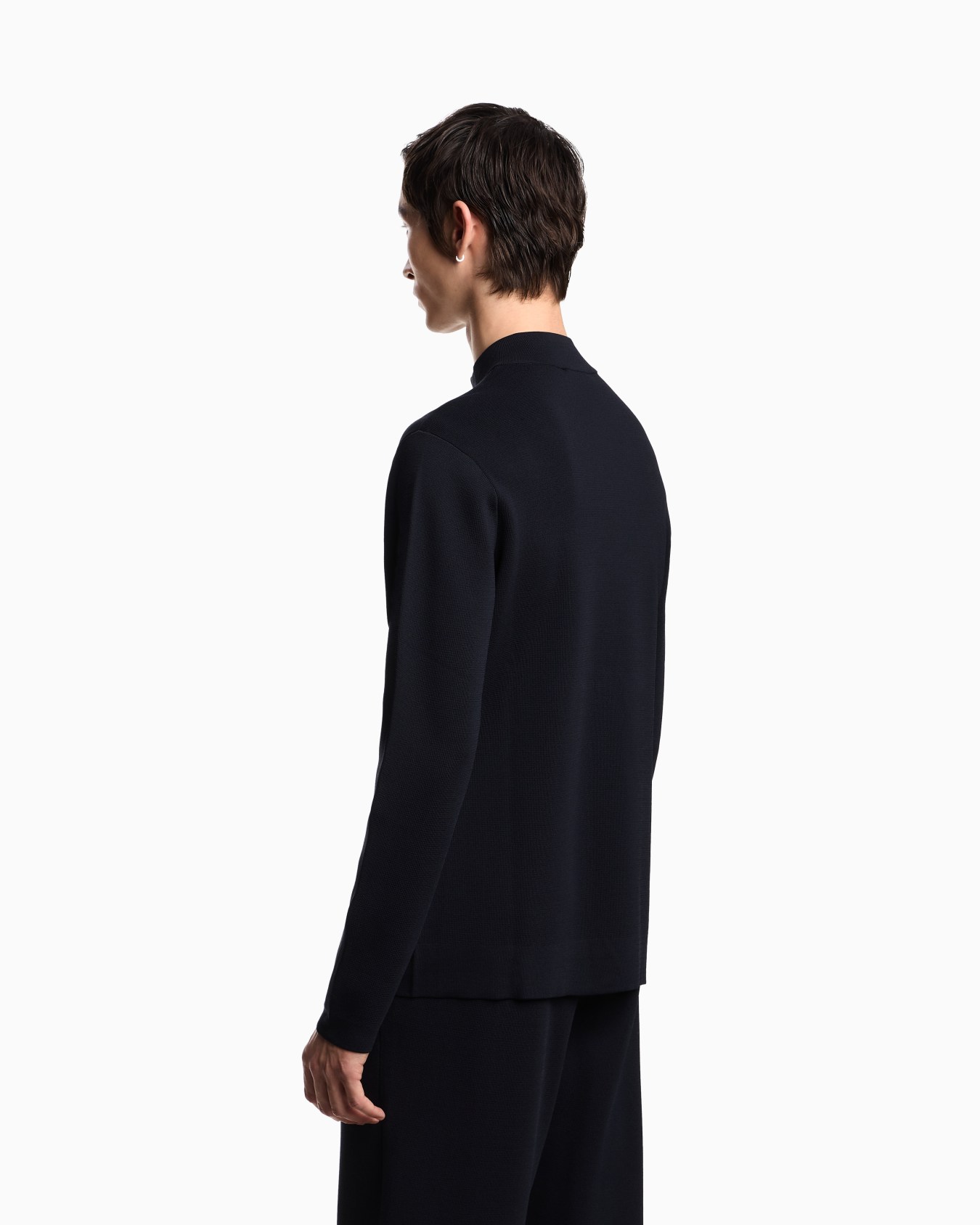 Icon knitted jacket with guru collar Slide 2
