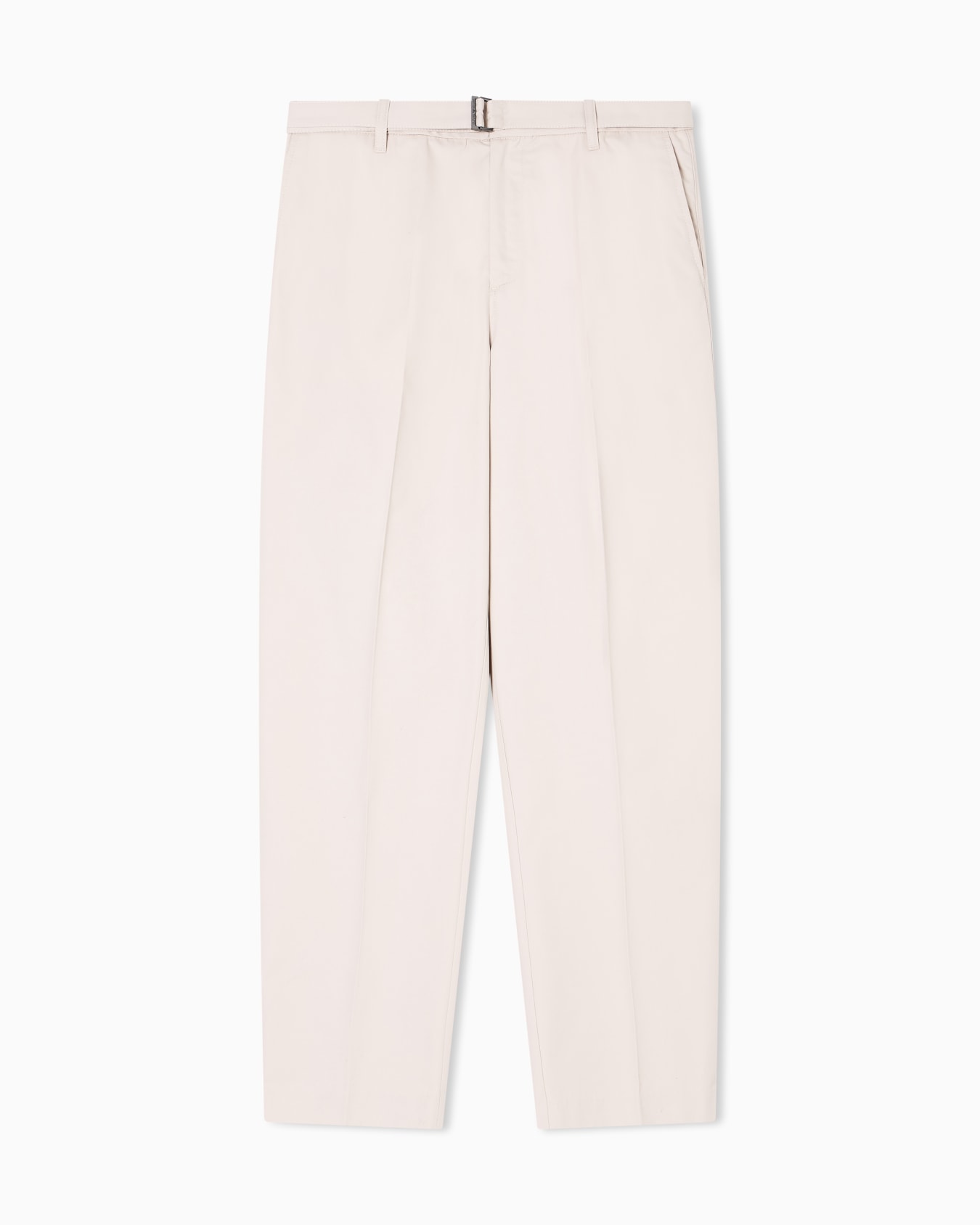 Cotton trousers with matching belt Slide 0