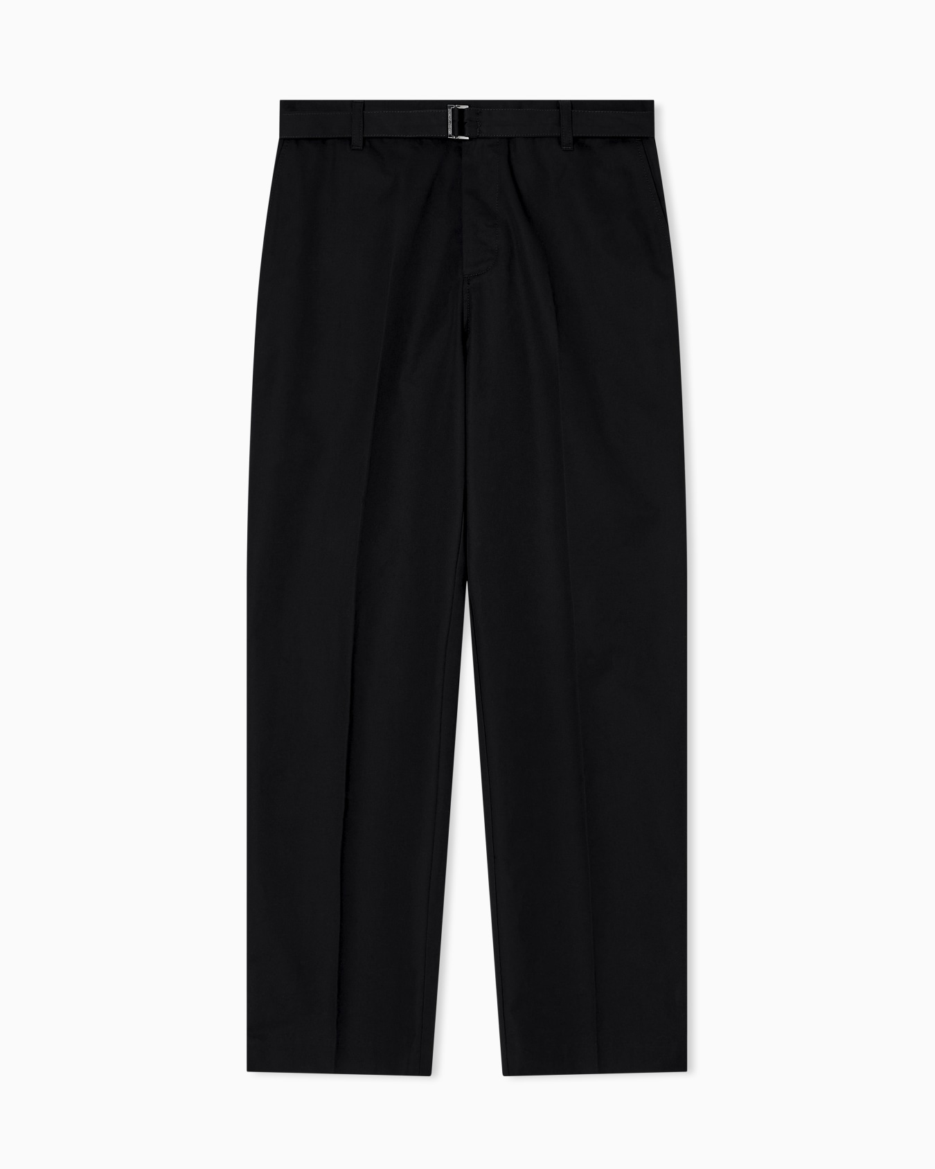 Cotton trousers with matching belt Slide 0