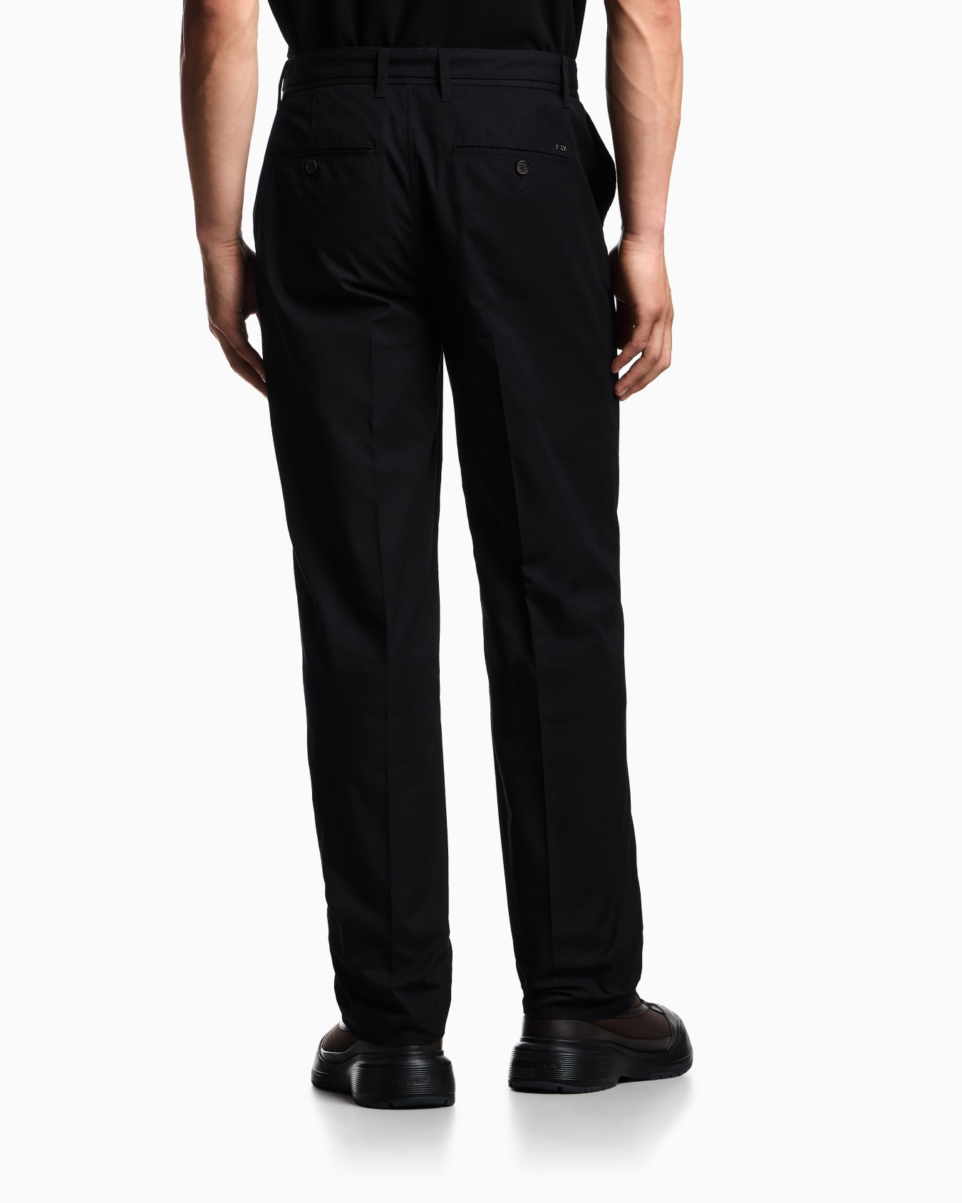 Cotton trousers with matching belt Slide 2