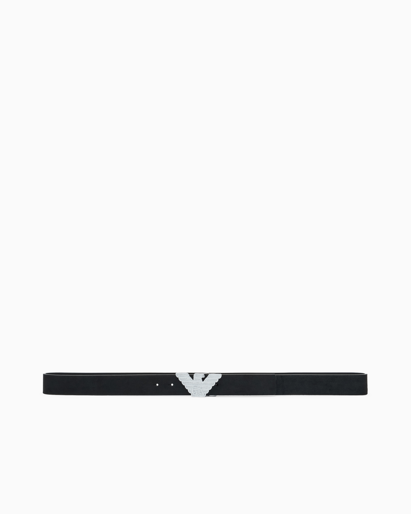 ASV New York smooth leather belt with eagle plate Slide 2