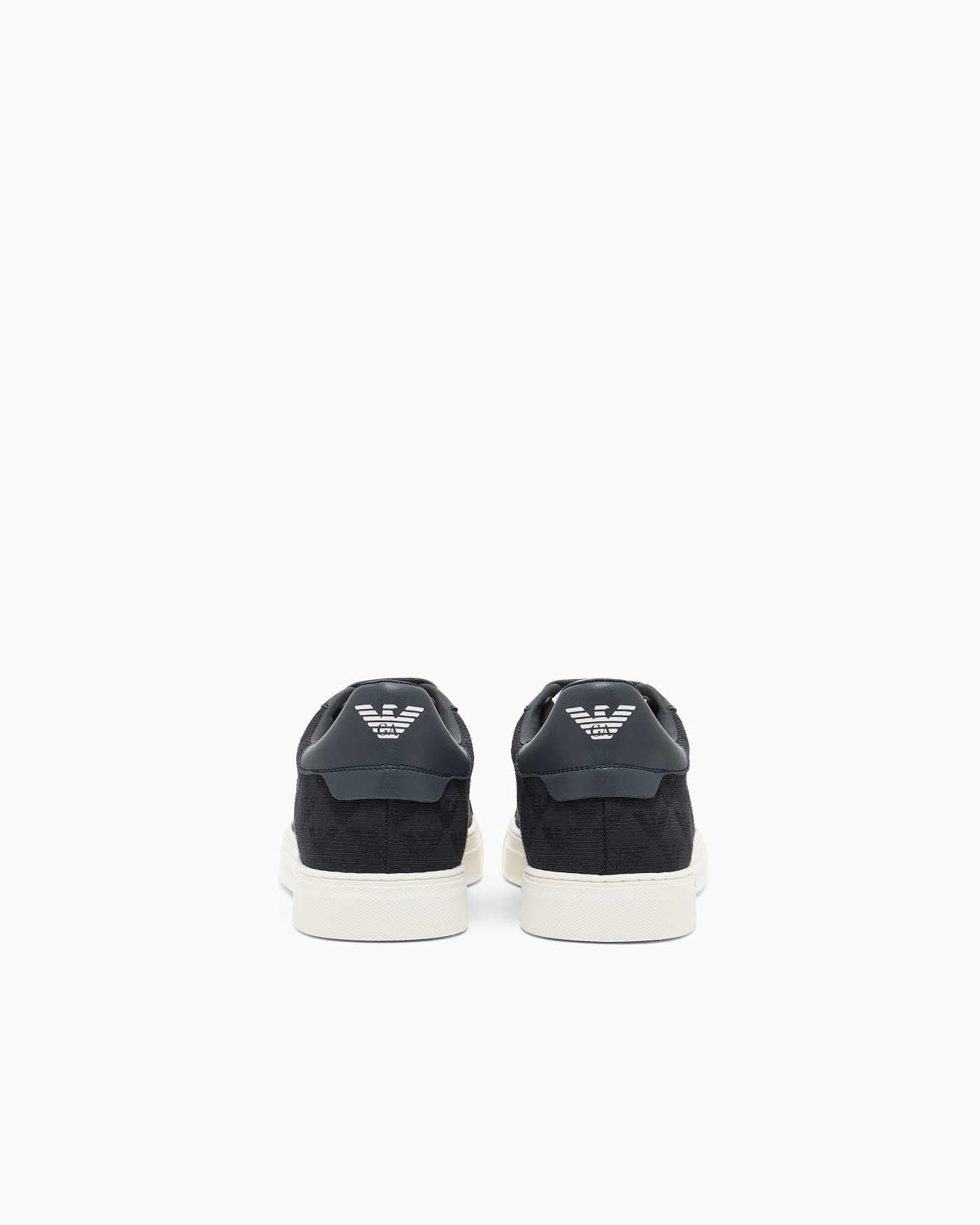 Nylon sneakers with jacquard all-over eagle Slide 3
