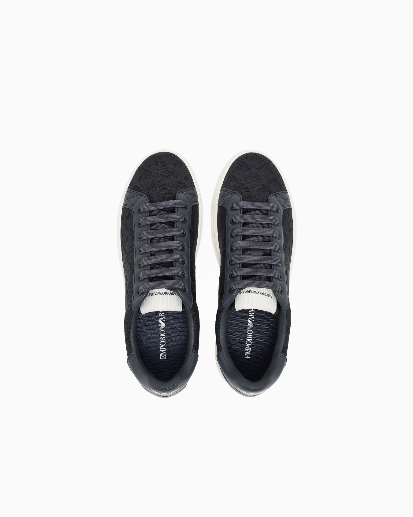 Nylon sneakers with jacquard all-over eagle Slide 2