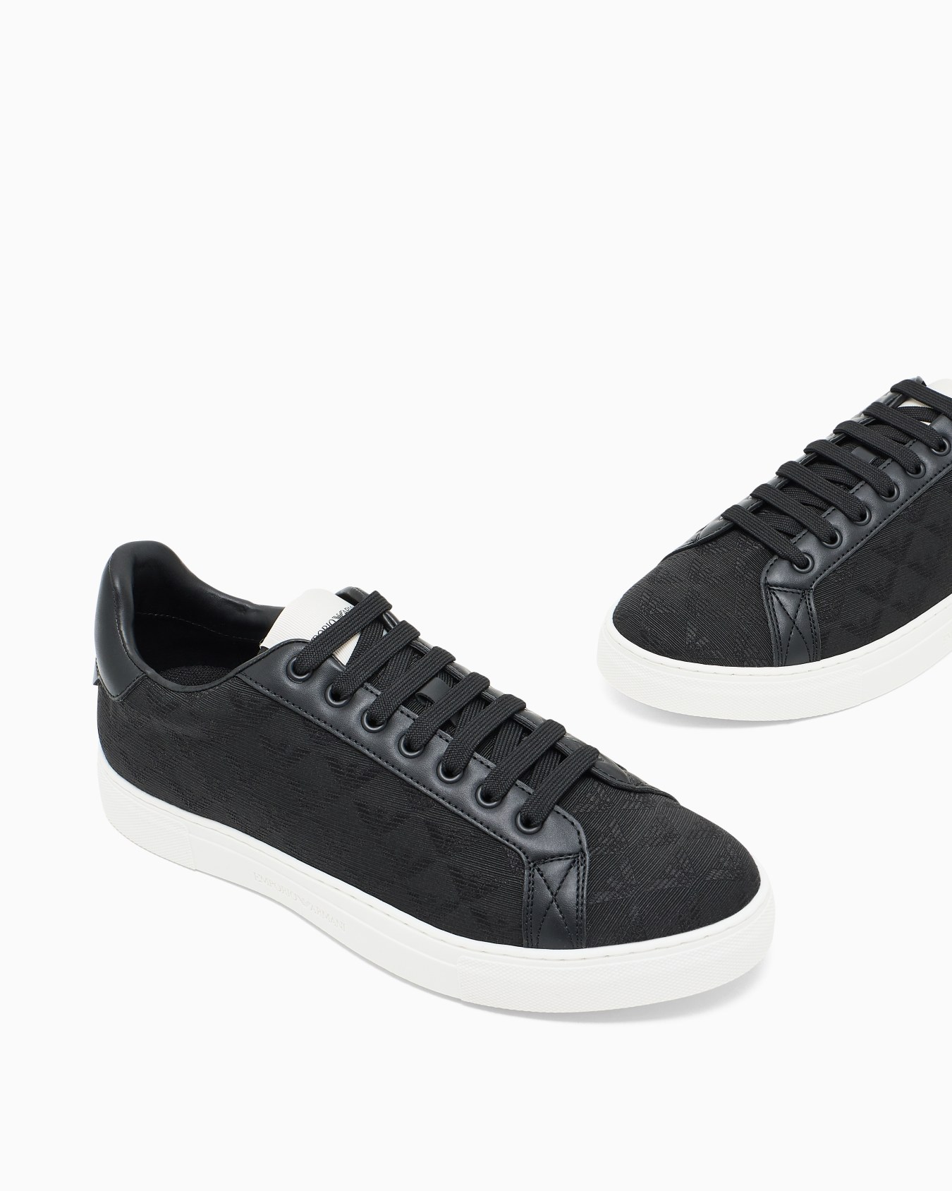 Nylon sneakers with jacquard all-over eagle Slide 4