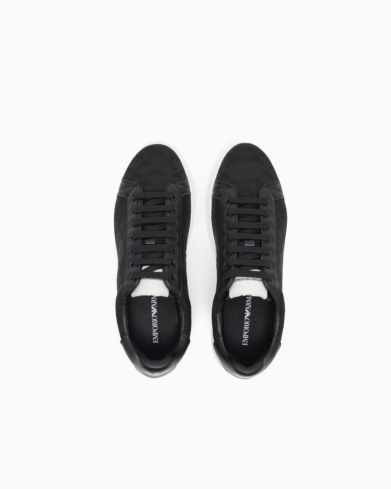 Nylon sneakers with jacquard all-over eagle Slide 2
