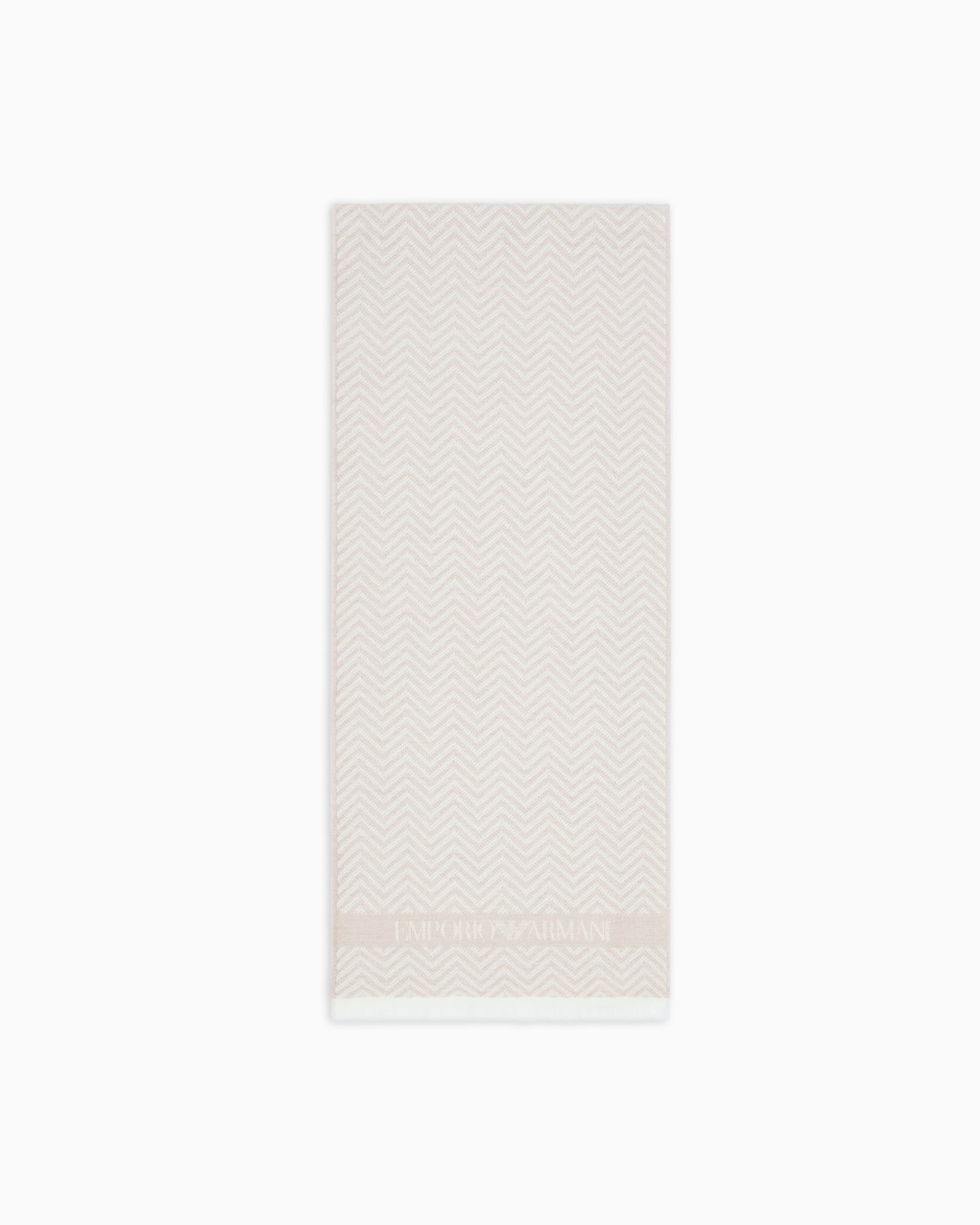 Wool scarf with chevron motif Slide 0