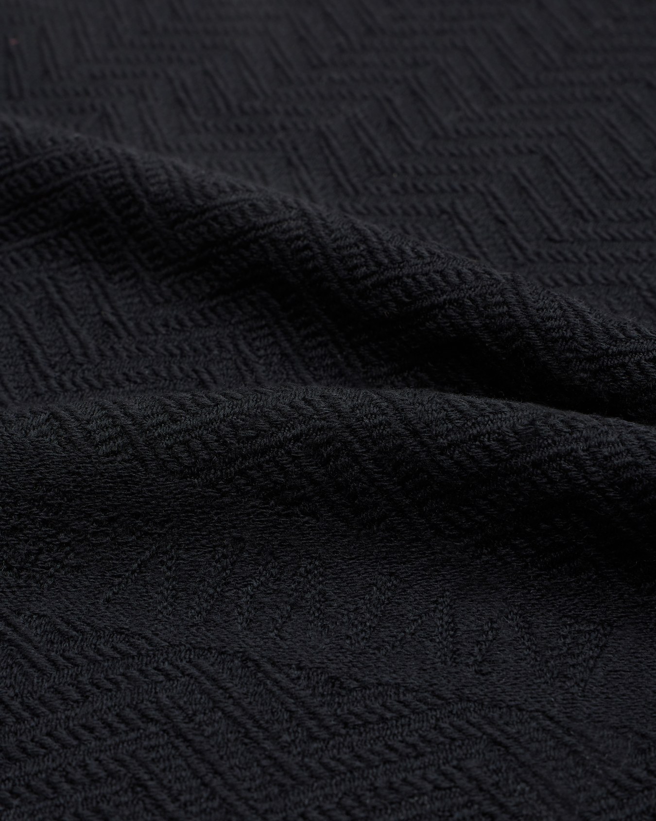 Wool scarf with chevron motif Slide 1