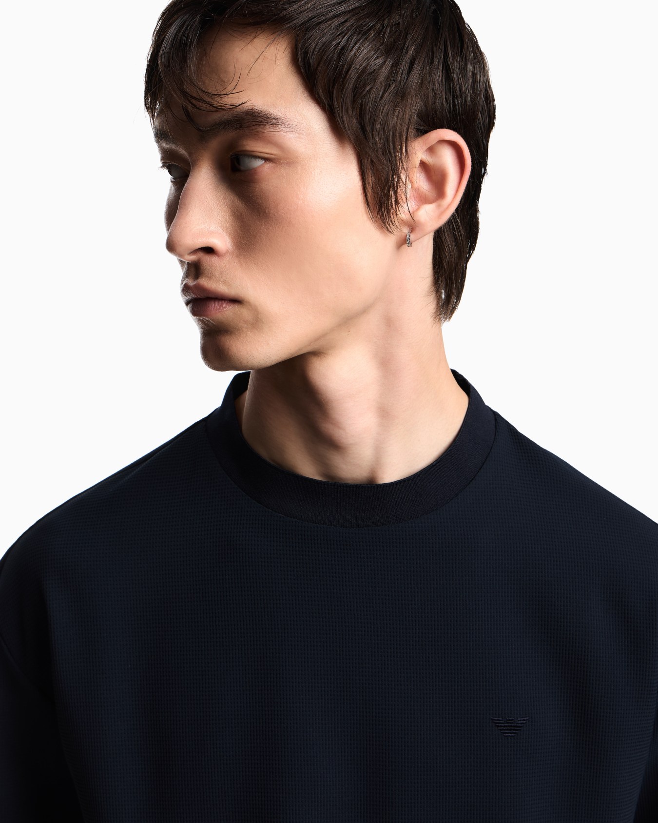 T-Shirt aus Crêpe-Jersey mit 3D-Pikee-Effekt Folie 4