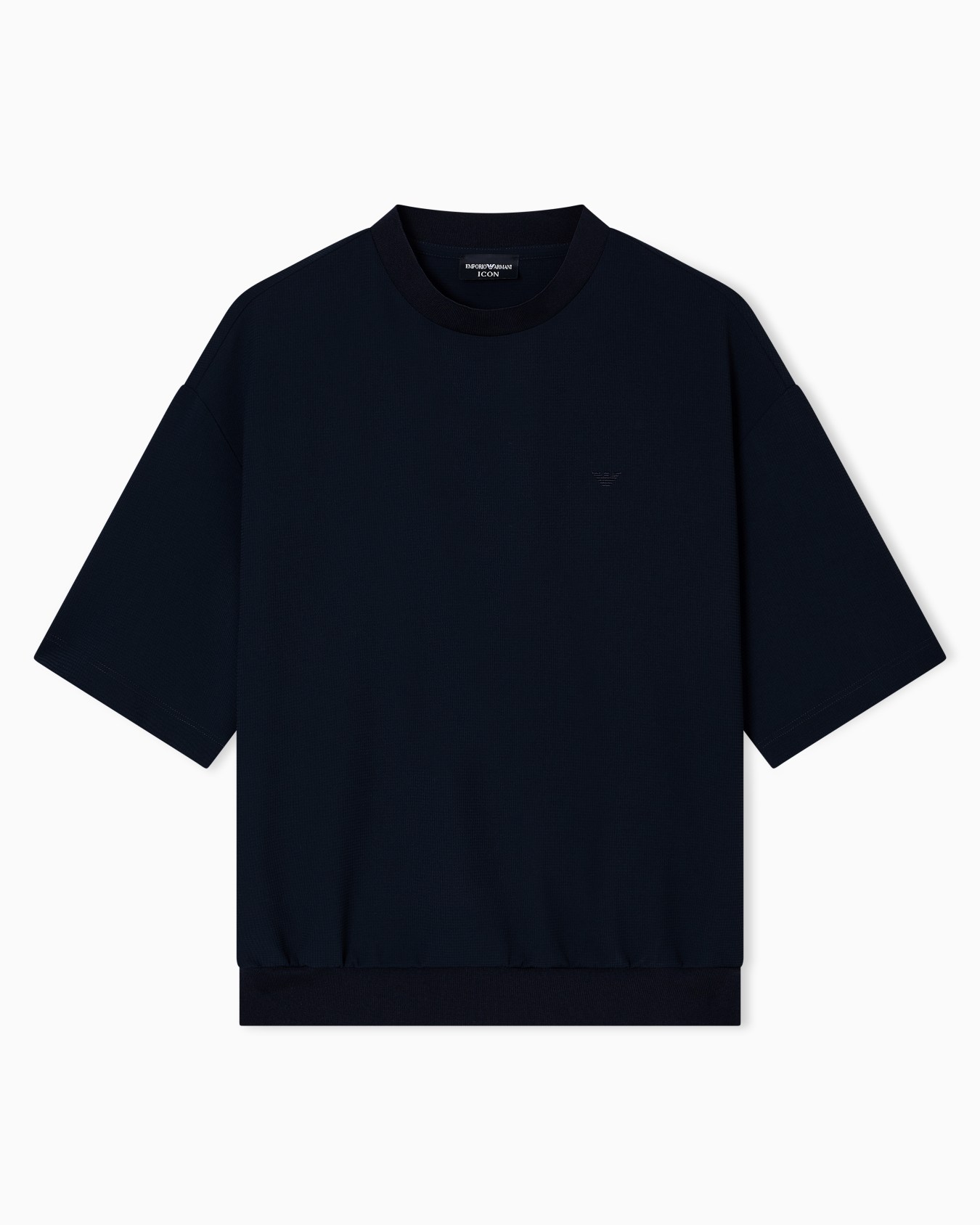 T-Shirt aus Crêpe-Jersey mit 3D-Pikee-Effekt Folie 0