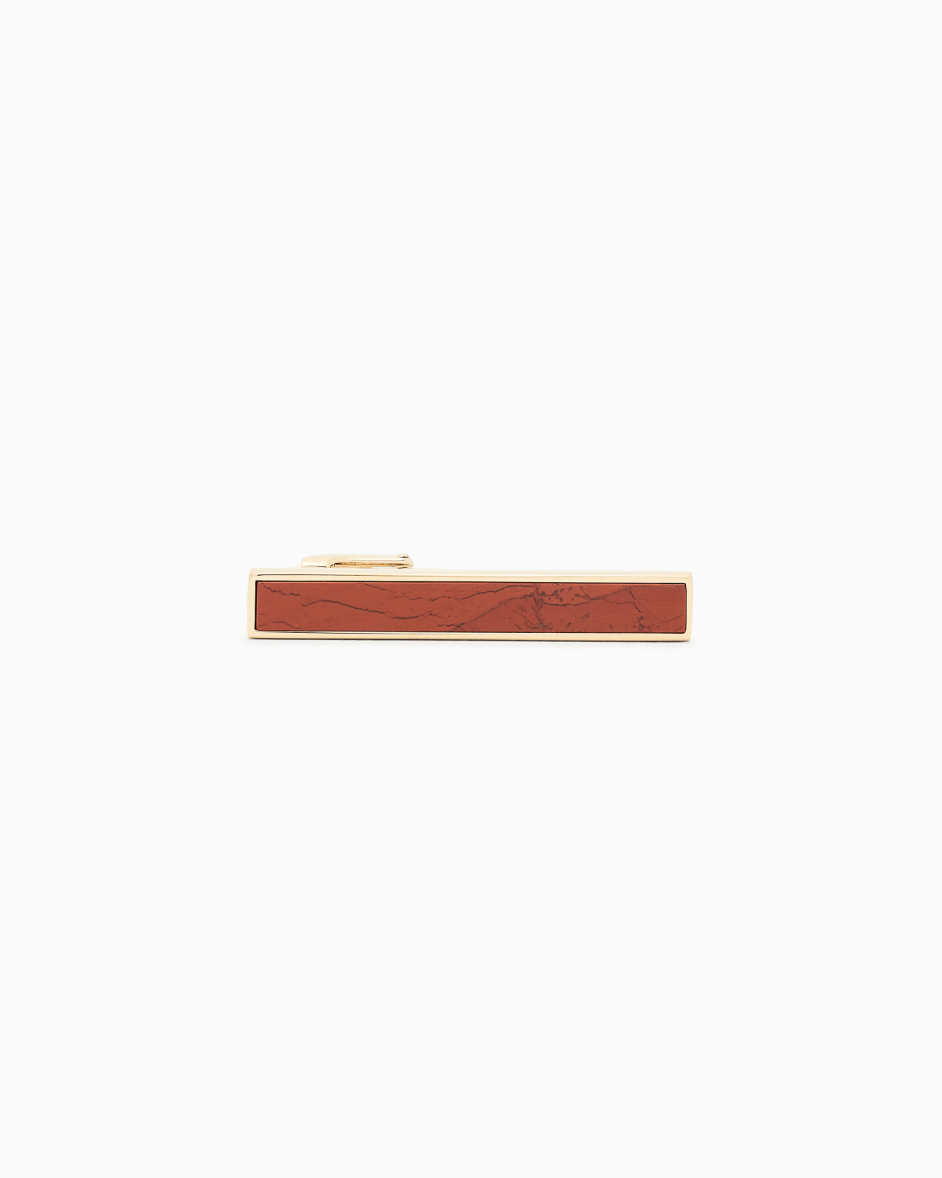Tie clip with quartz gemstone Slide 0