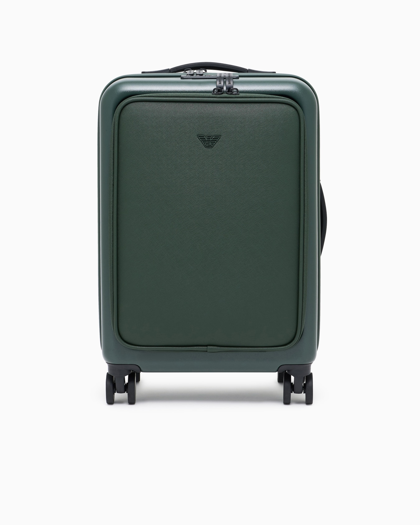 ABS carry-on case with Saffiano detail and eagle plate Slide 0