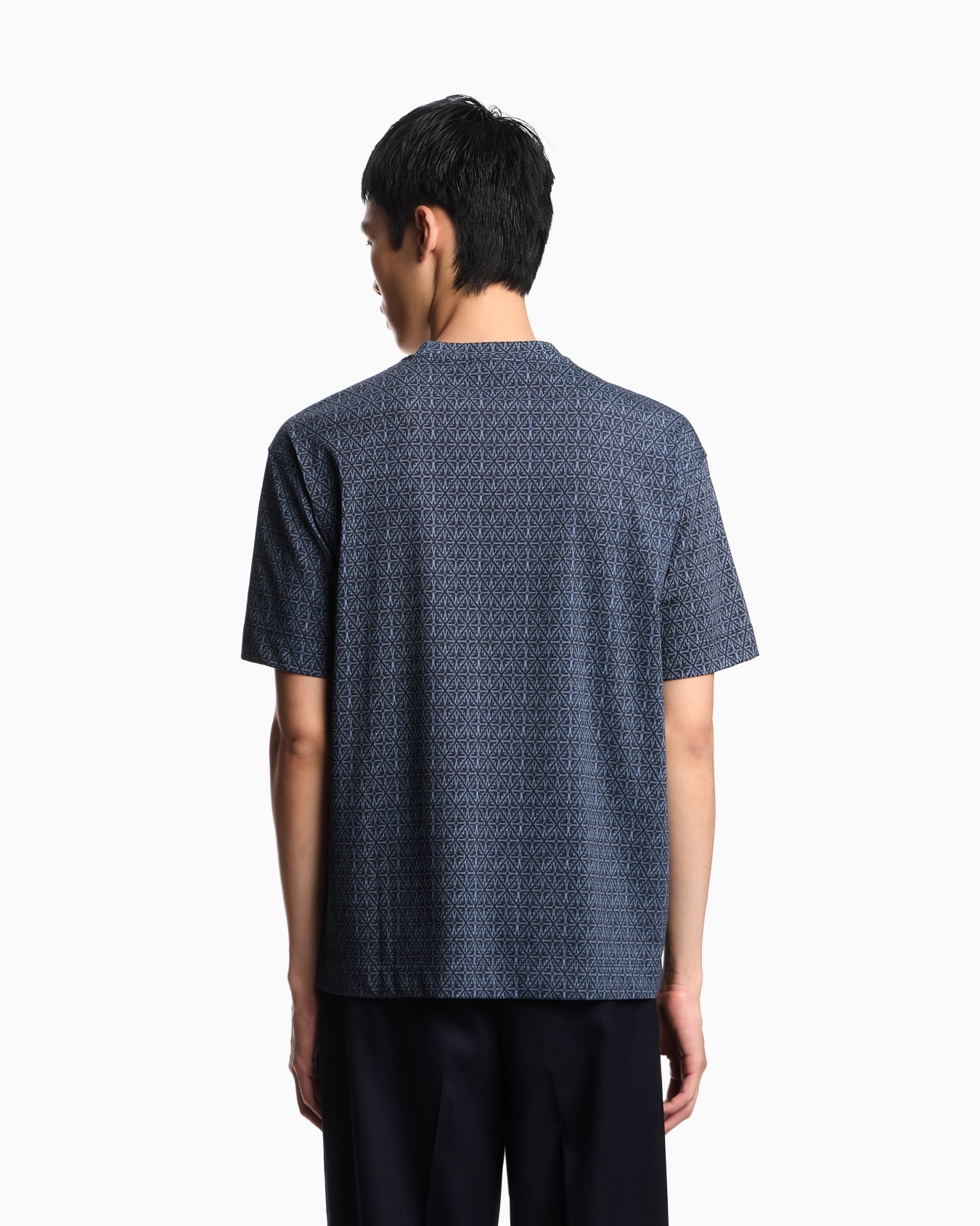 ASV jersey T-shirt with majolica-effect print Slide 2