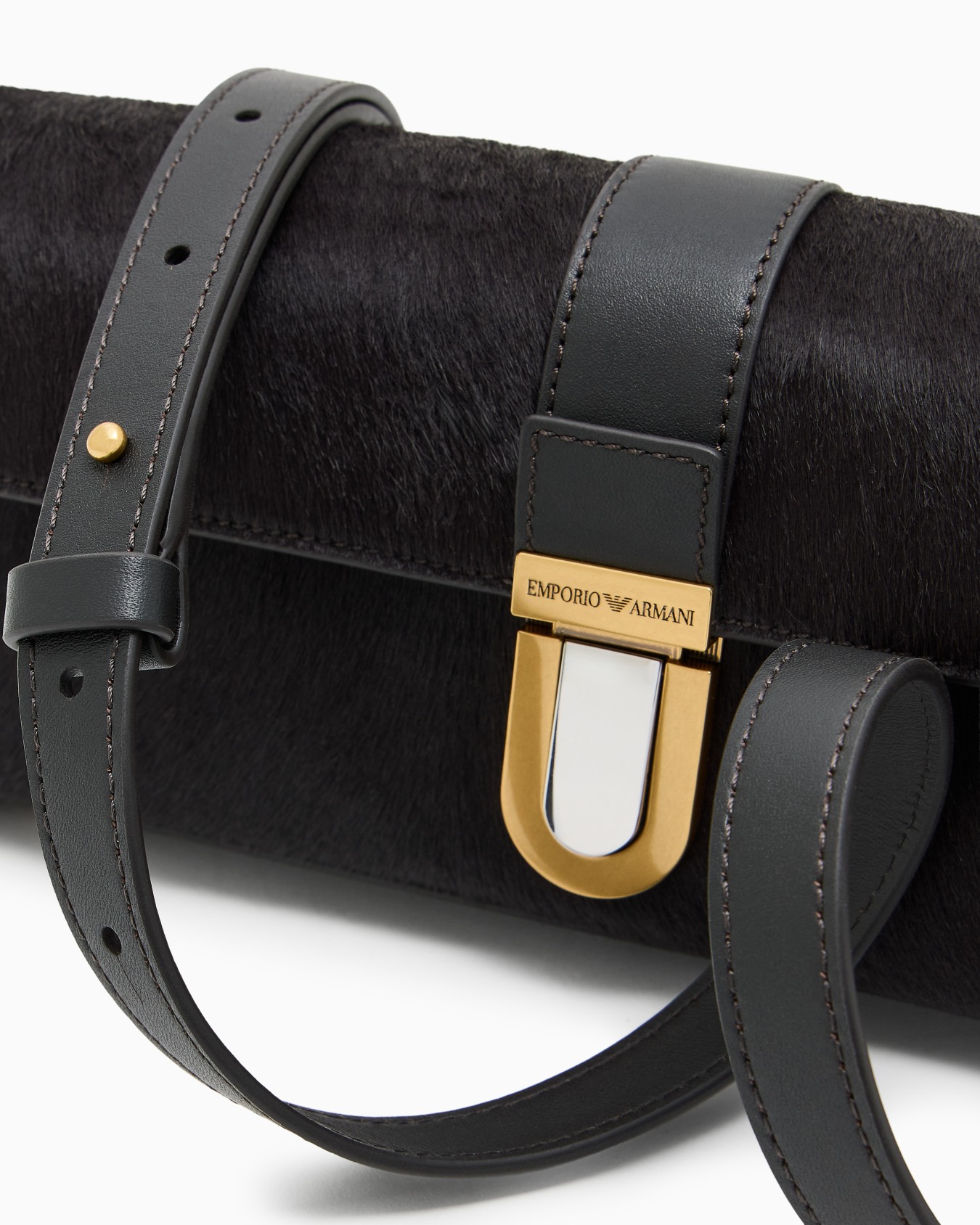 Pony hair shoulder bag Slide 4