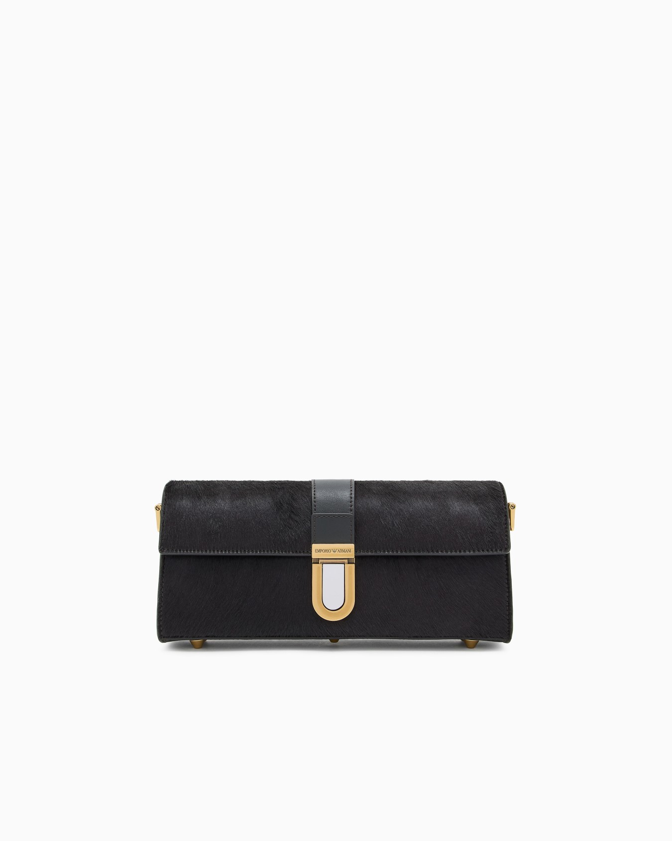 Pony hair shoulder bag Slide 0