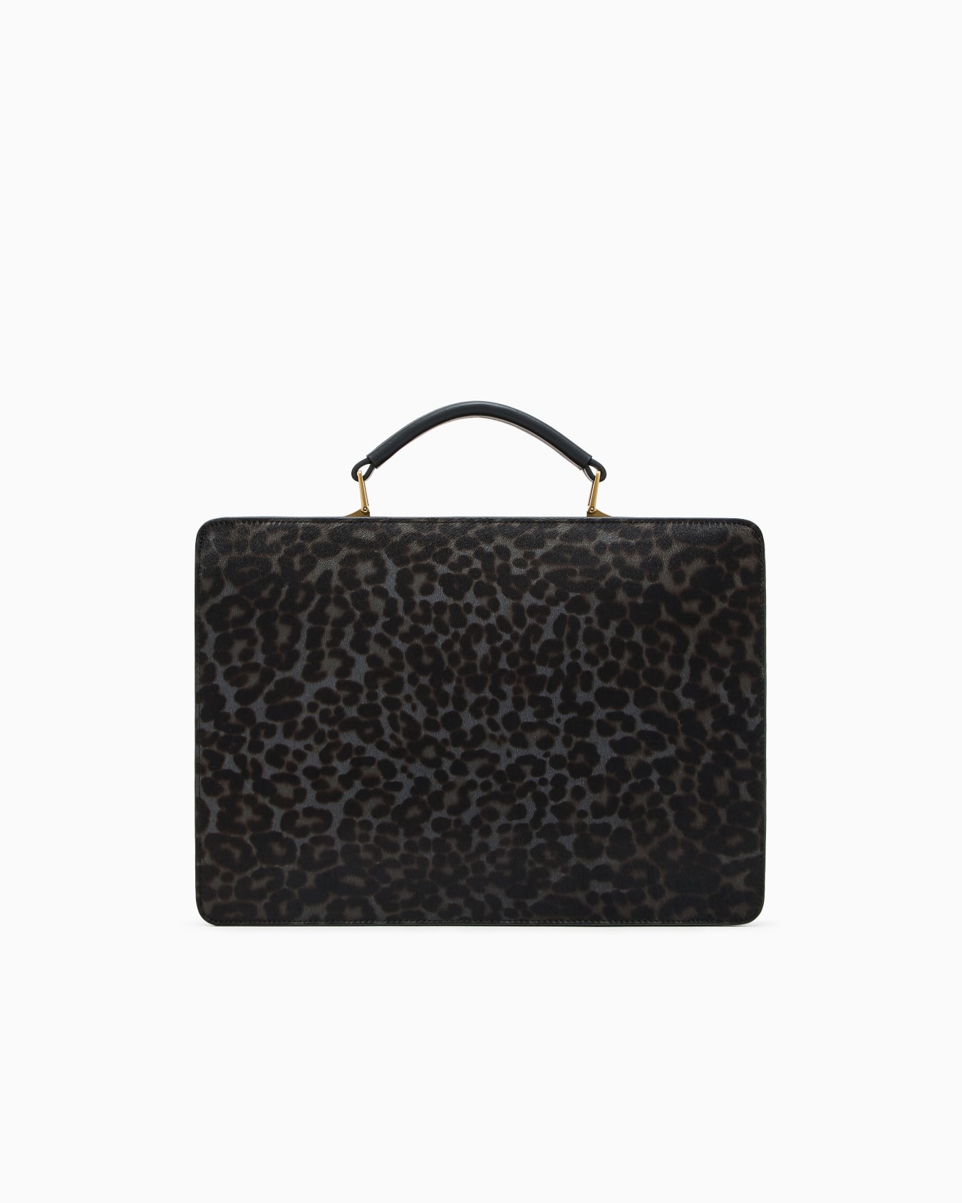 Spotted pony hair briefcase Slide 2