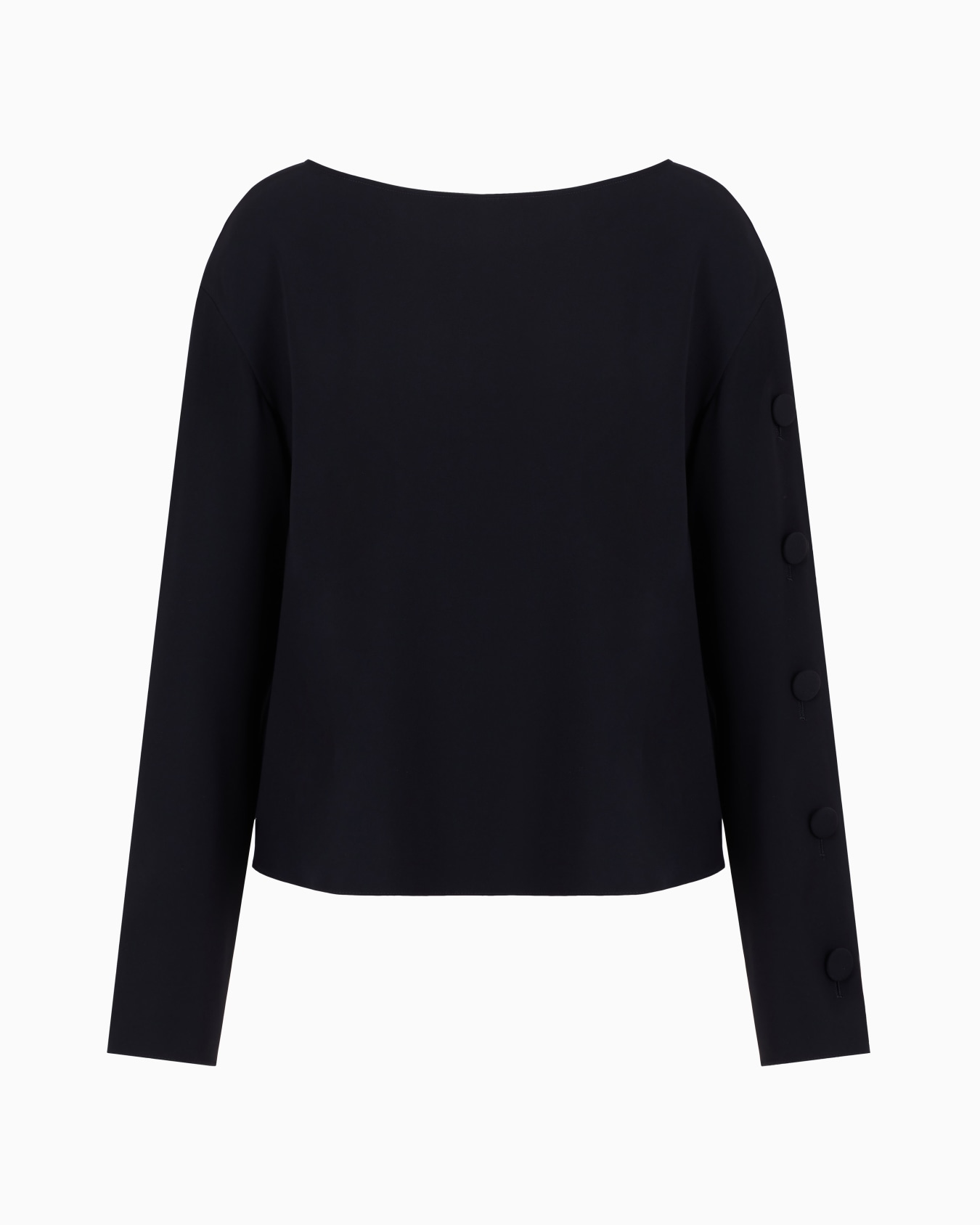 Technical cady blouse with buttons on the sleeve Slide 0