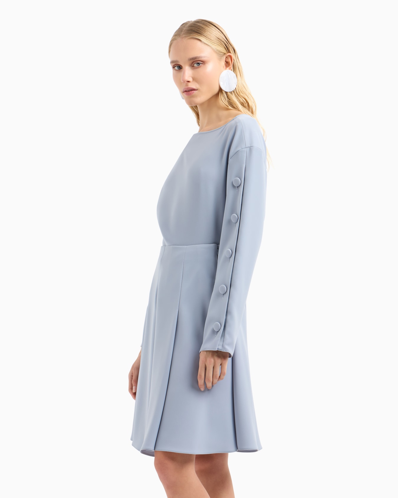Technical-cady pleated skirt Slide 1