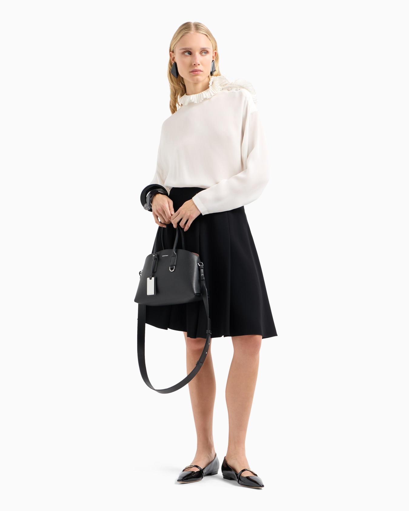 Technical-cady pleated skirt Slide 3