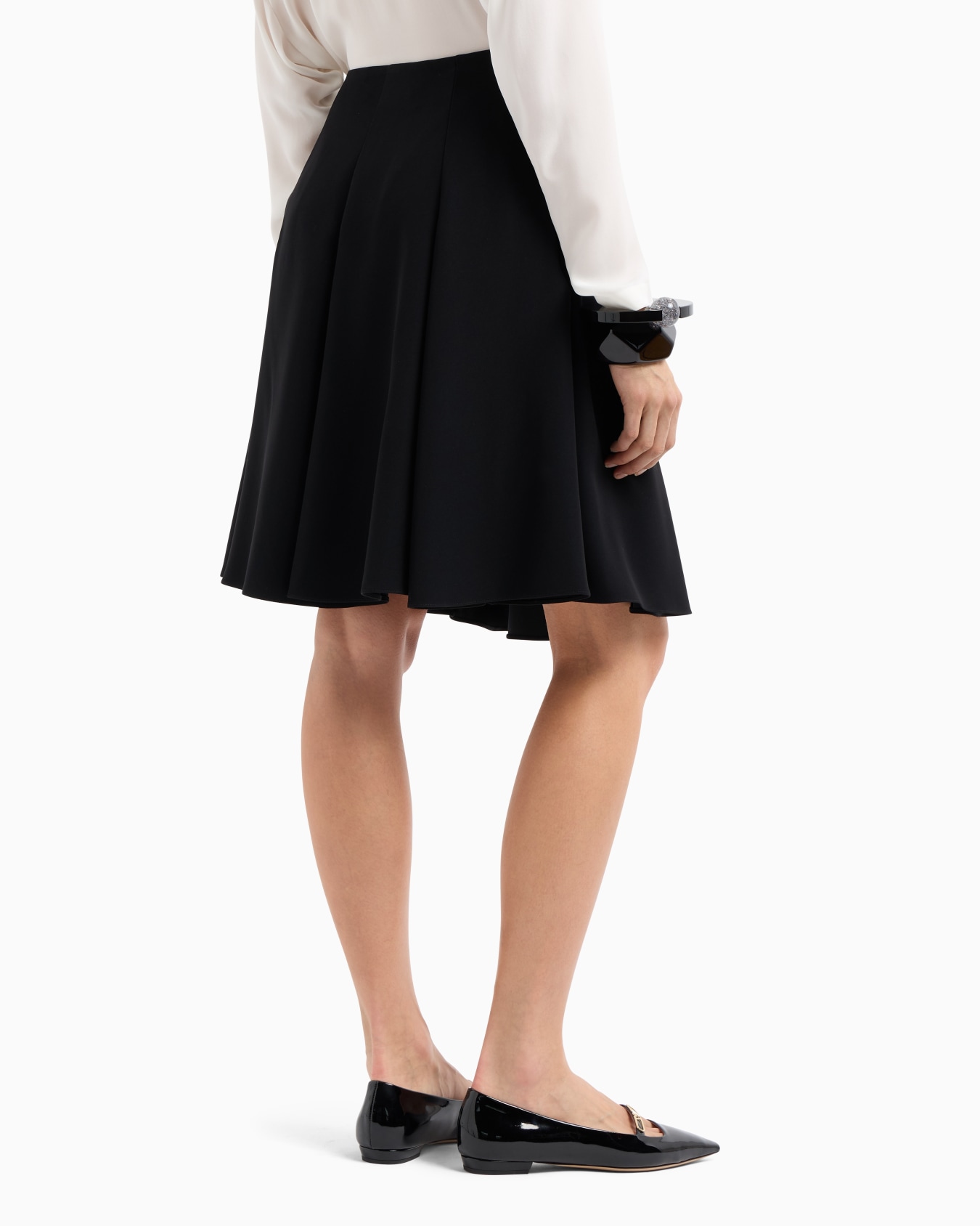 Technical-cady pleated skirt Slide 2