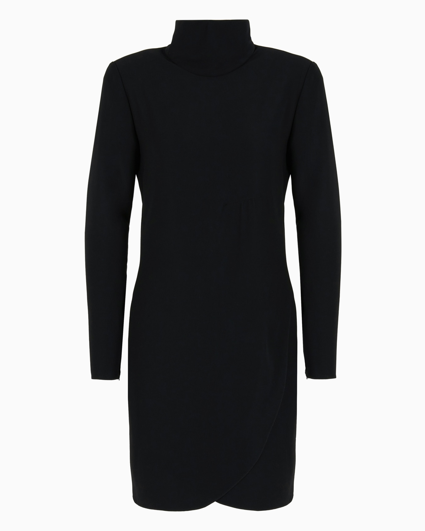 Robe col roulé avec bas tulipe en cady technique Diapositive 0