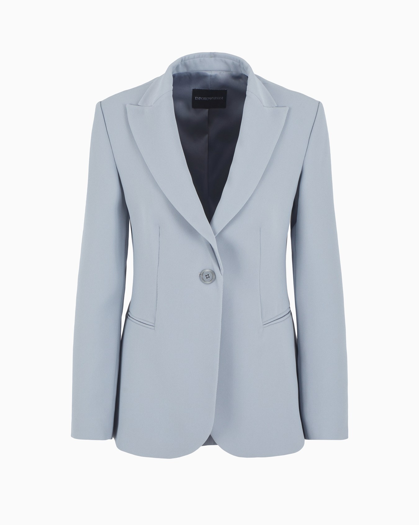 Veste à simple boutonnage en gabardine technique Diapositive 0